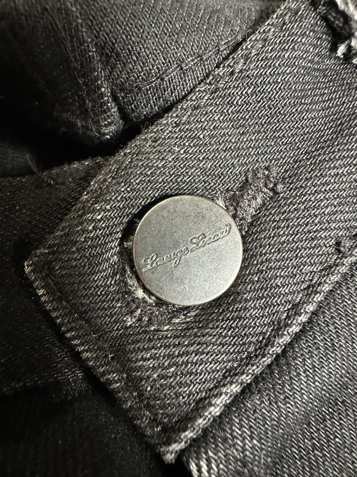 BUFFALO BOBS Archive 00's Lounge Lizard coated black denim Size US 33 - 16 Thumbnail
