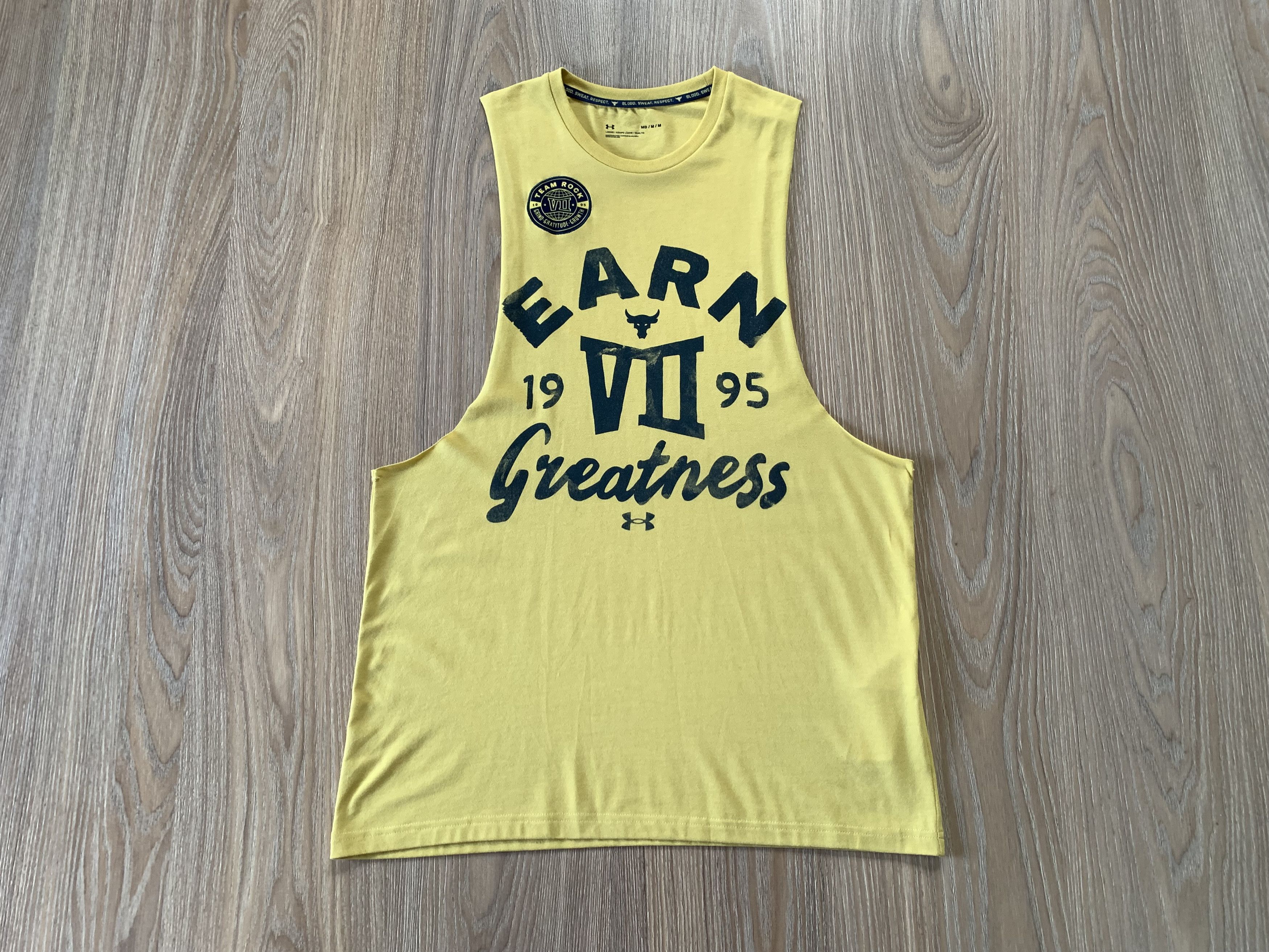 Under Armour Under Armour Men's Team Rock Sleeveless Earn Greatness Tank Size US M / EU 48-50 / 2 - 2 Thumbnail