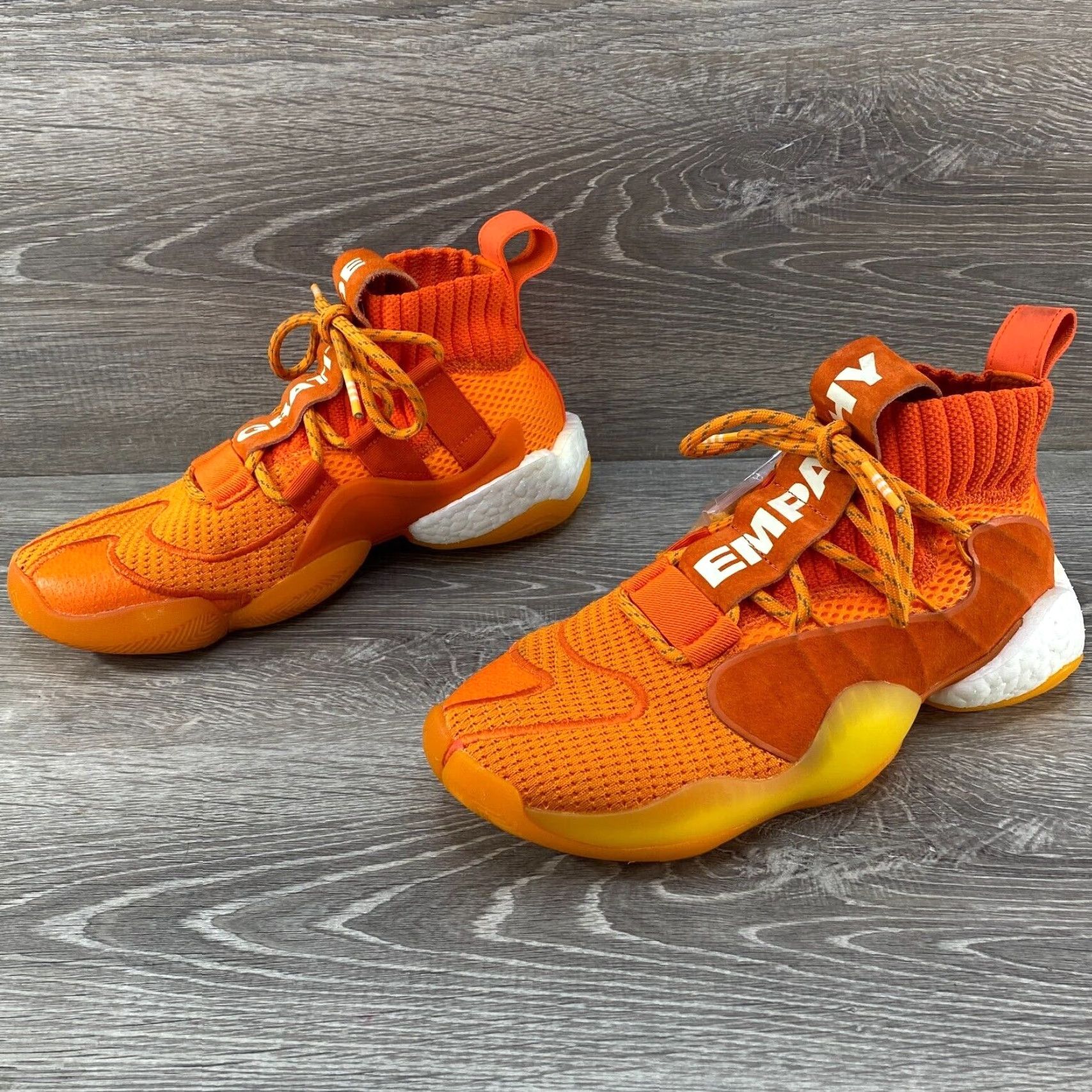 Adidas Adidas Crazy BYW X EG7728 Orange Basketball Men’s Size 6 - Pharrell Williams x Adidas EG7728 Sneakers Mid Top Suede Rubber Size US 6 / EU 39 - 6 Thumbnail