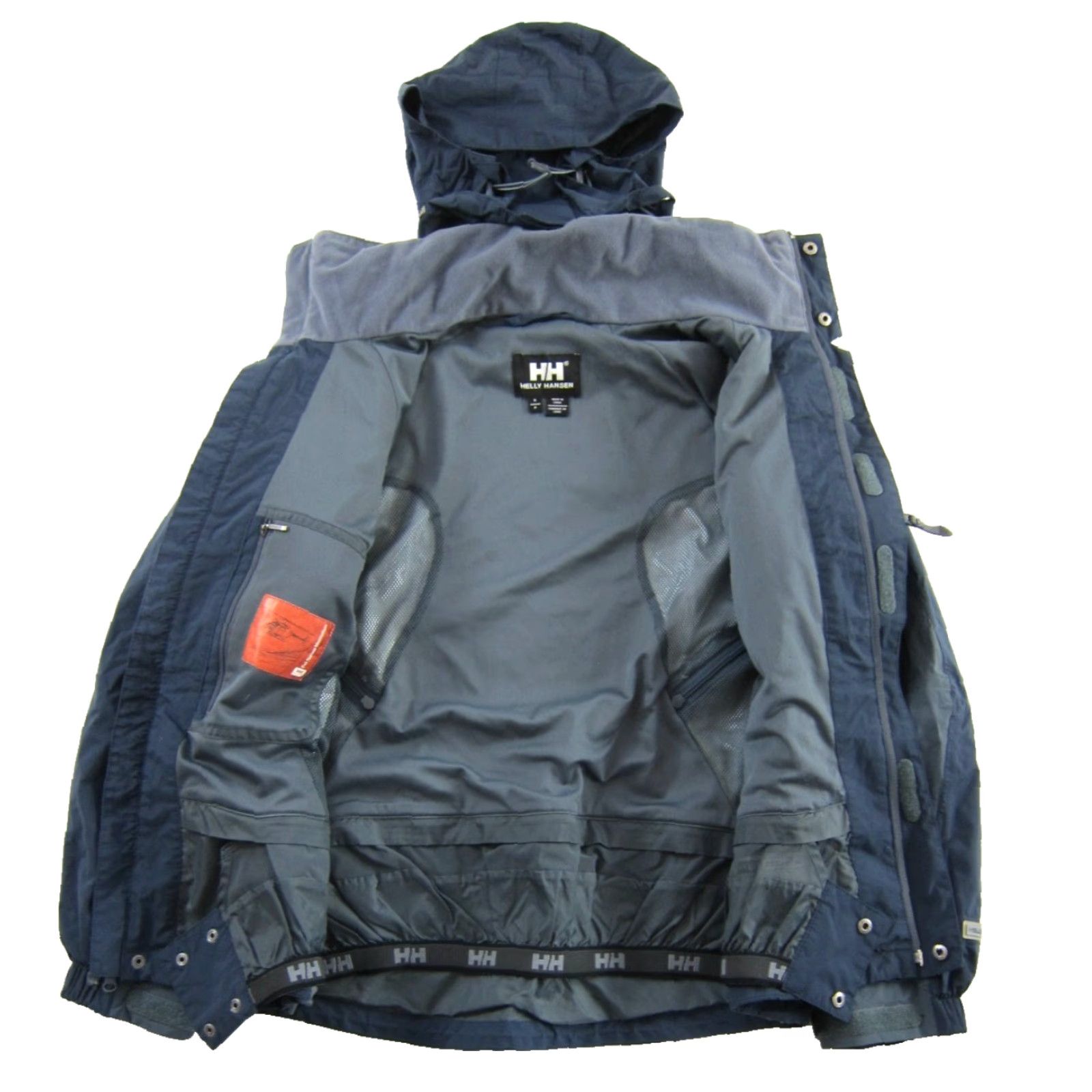 Helly Hansen Helly Hansen Tech 10 Full Feature Minimalism Hooded Parka Jacket Men S Blue Grey Orange Hoodie Mid-Length Solid 100% Polyester 2010s Size US S / EU 44-46 / 1 - 4 Thumbnail