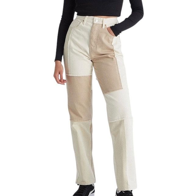 Pacsun PacSun Eco off white patchwork Dad jeans Size 24" / US 00 / IT 34 - 1 Thumbnail