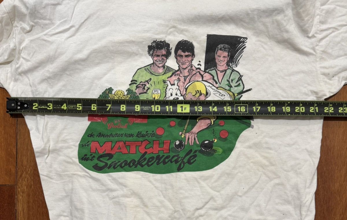 Other Vintage 90s Snooker Tin Tin Tshirt Size US XL / EU 56 / 4 - 4 Thumbnail