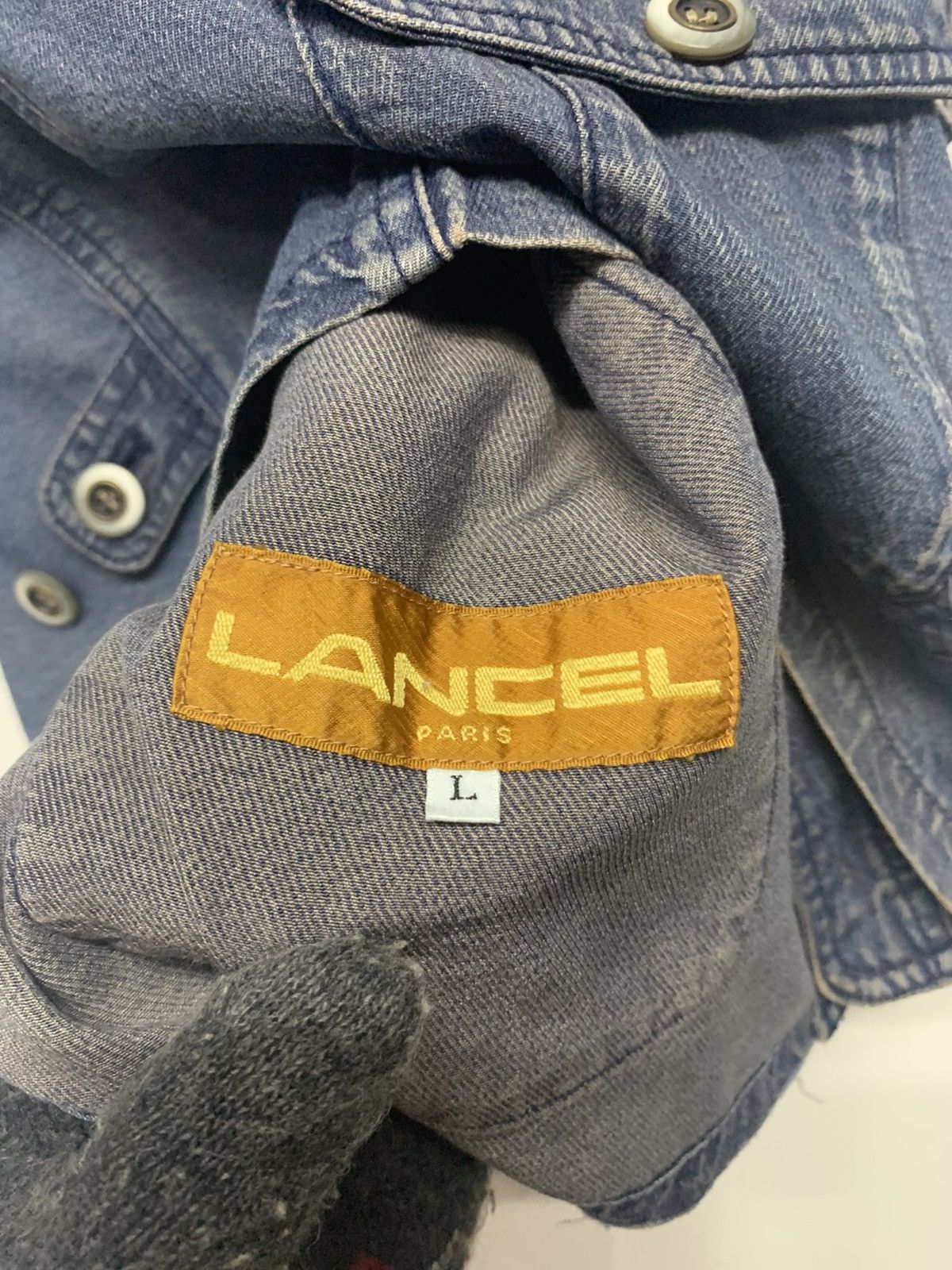 Lancel Vintage 90's Lancel Denim Vests Size US L / EU 52-54 / 3 - 6 Thumbnail
