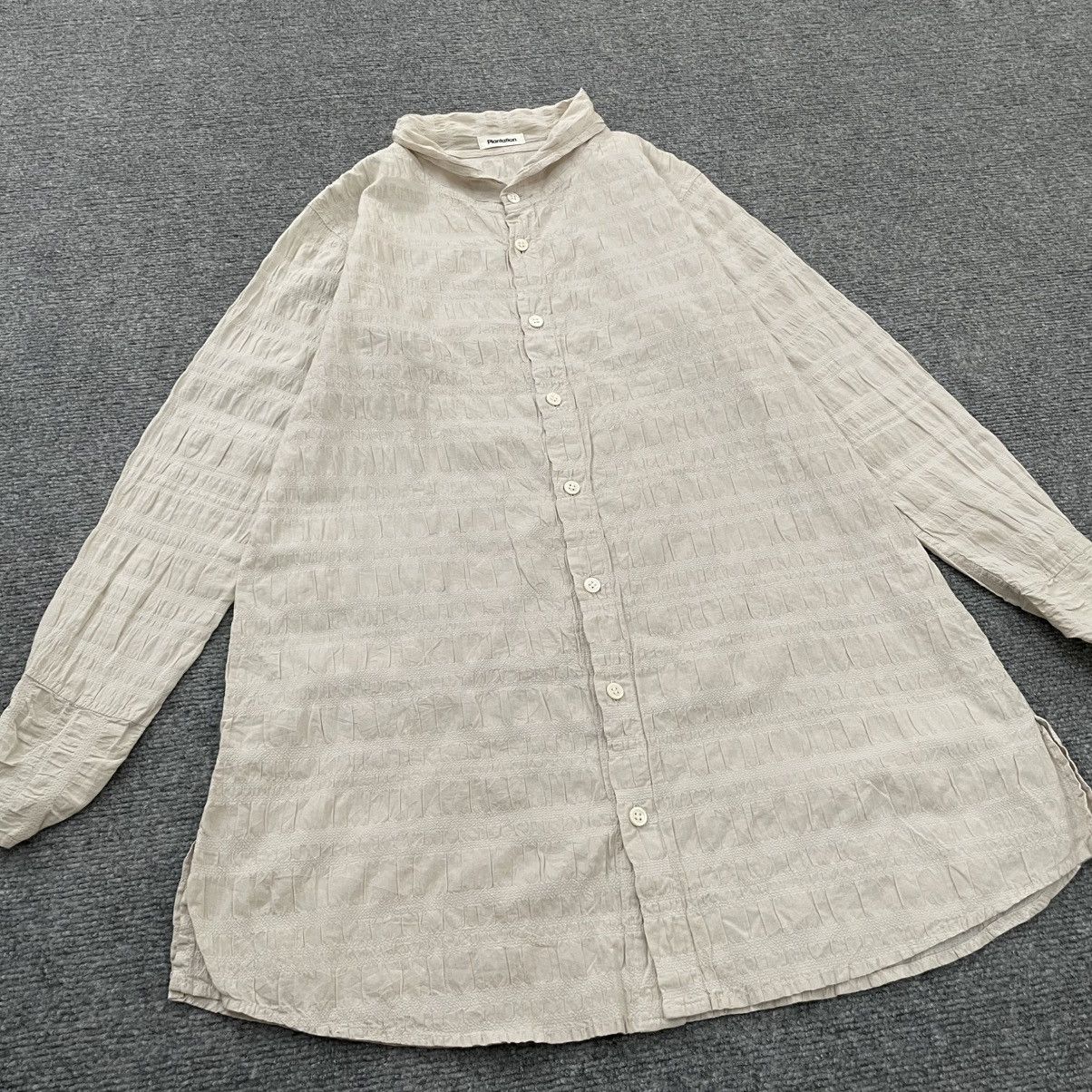 Issey Miyake Plantation Blouse Shirt by Issey Miyake Size M / US 6-8 / IT 42-44 - 2 Thumbnail