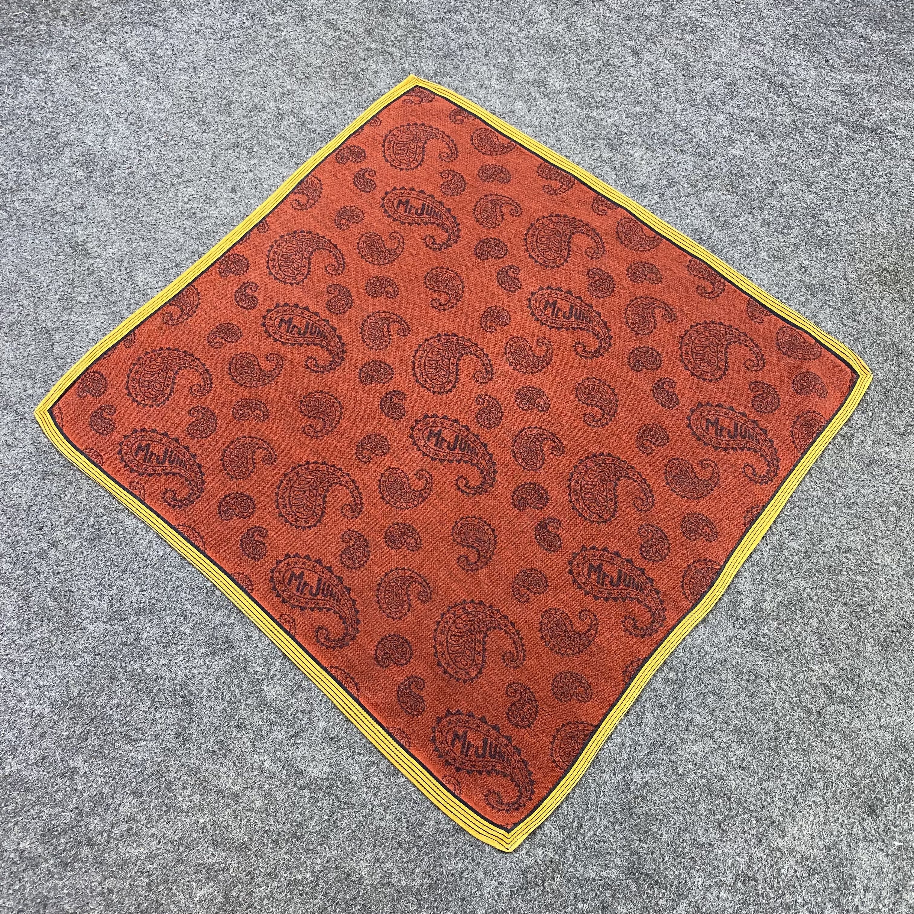 Japanese Brand Mr.Junko Handkerchief Neckerchief Bandana-B1951 Size ONE SIZE - 4 Thumbnail