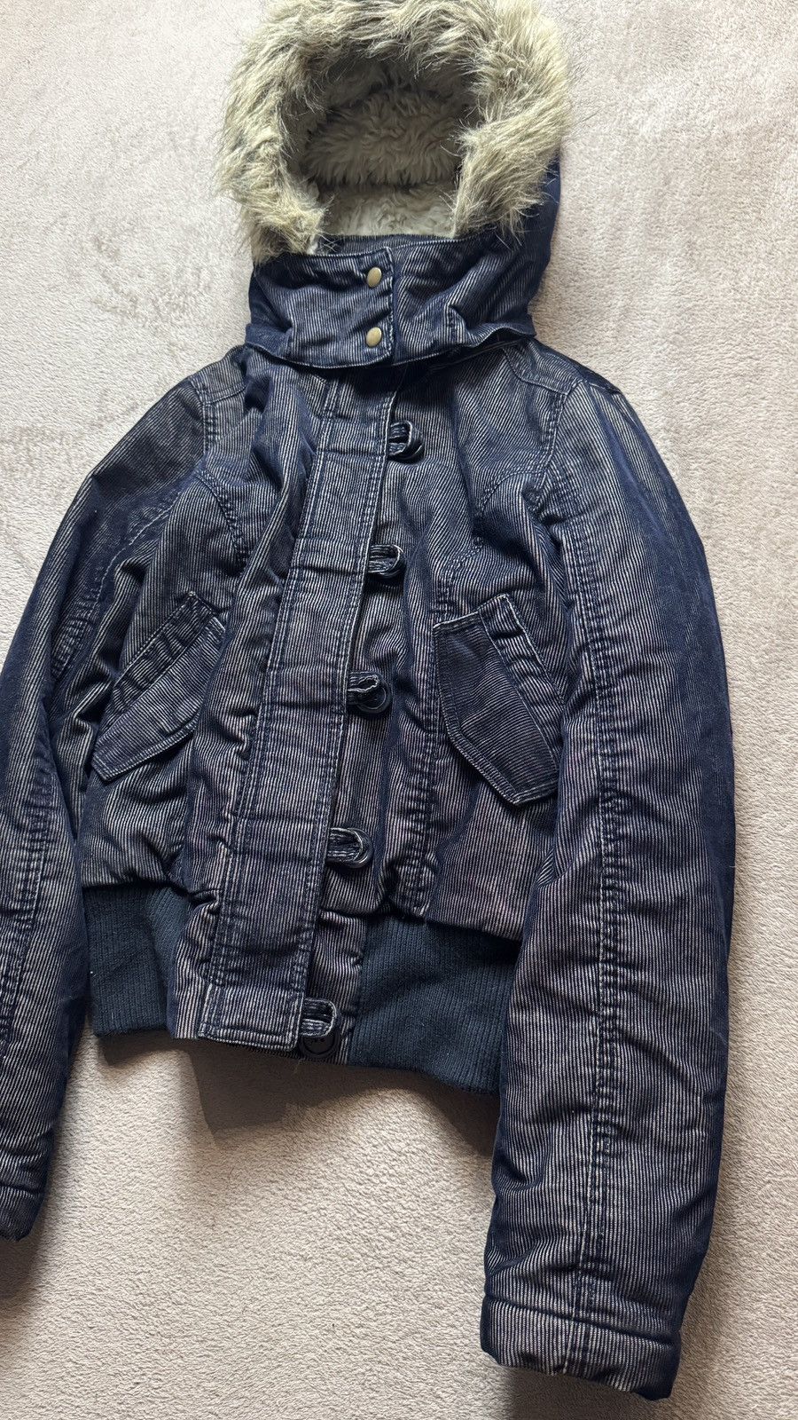 Japanese Brand Y2K Faux Fur Jacket Ifsixwasnine LGB Goa dolce gabbana cdg Size US S / EU 44-46 / 1 - 4 Thumbnail