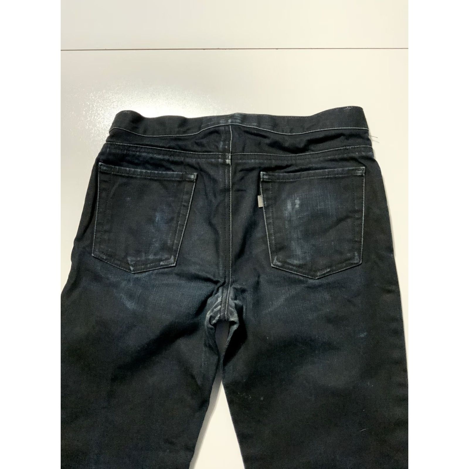 RHODE Shipley & Halmos Rhodes Fit Button Fly Distressed Slim Skinny Denim Jeans Sz. 30 Mens Jeans Blue Distressed Slim Skinny 30 Regular Slim Mens Shirt Size US 30 / EU 46 - 5 Thumbnail