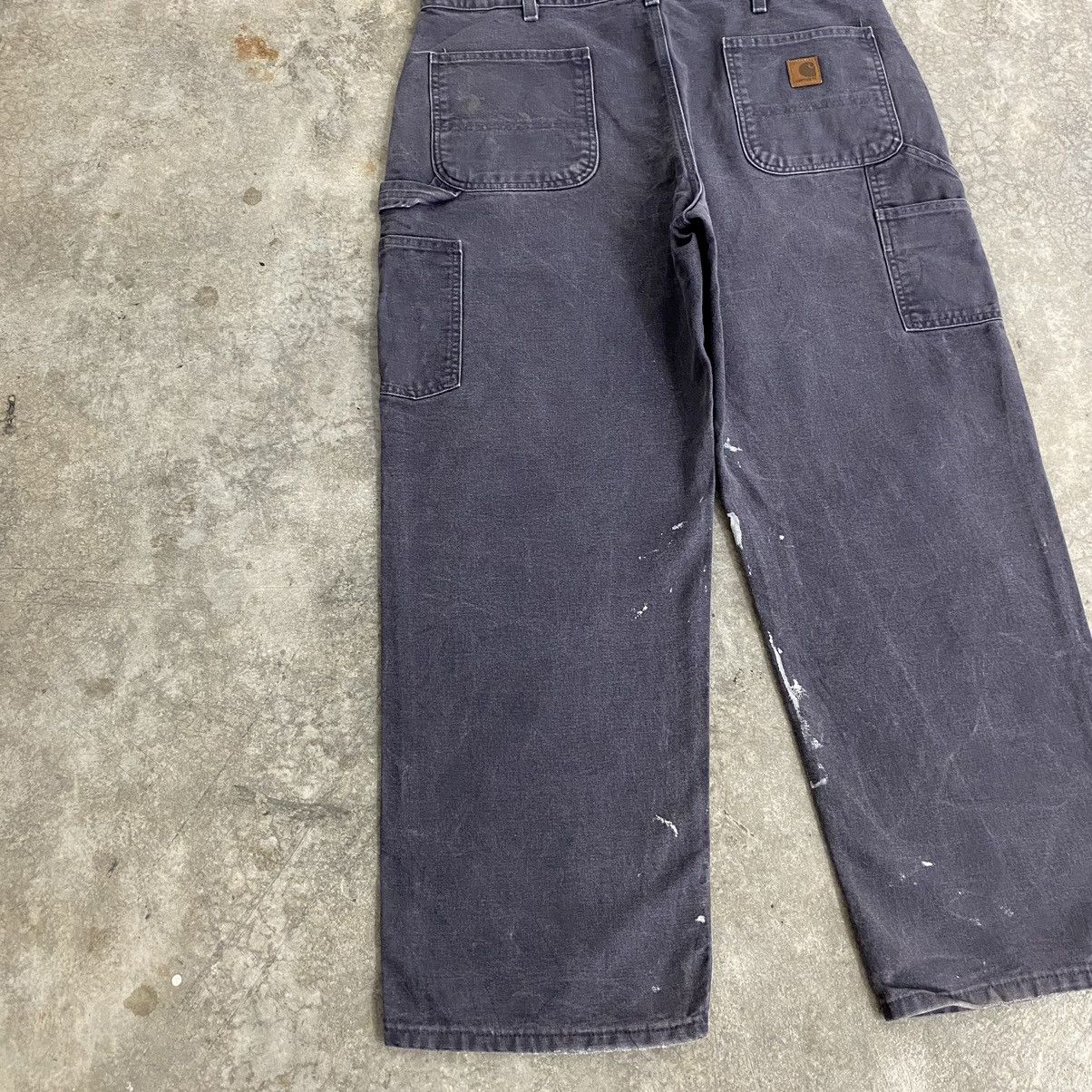Carhartt VTG Carhartt Faded Petrol Blue Spaltter Carpenter Work Pants Size US 38 / EU 54 - 15 Thumbnail