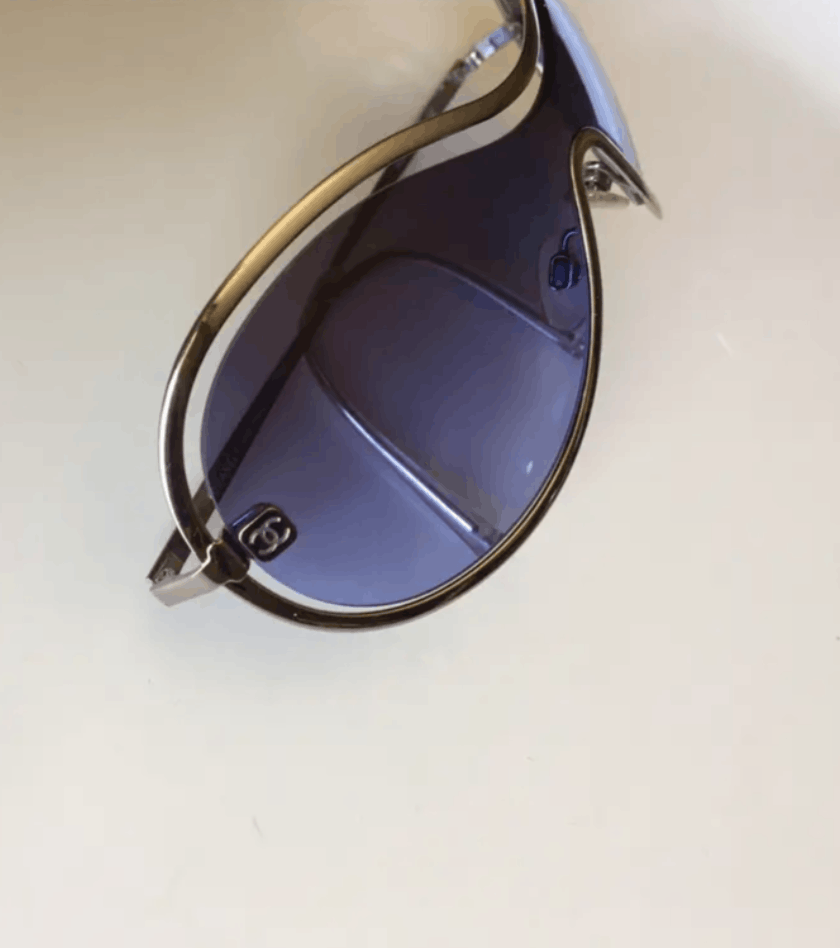 Chanel Sunglasses 4030 Rhinestone CC 4017 Rimless Vintage