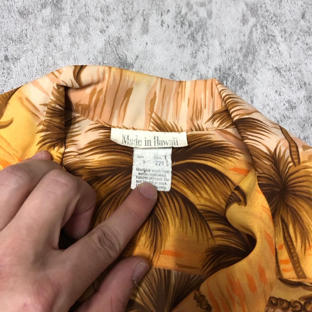 Other 1970s Hawaiian shirt in yellow and brown Size US S / EU 44-46 / 1 - 3 Thumbnail
