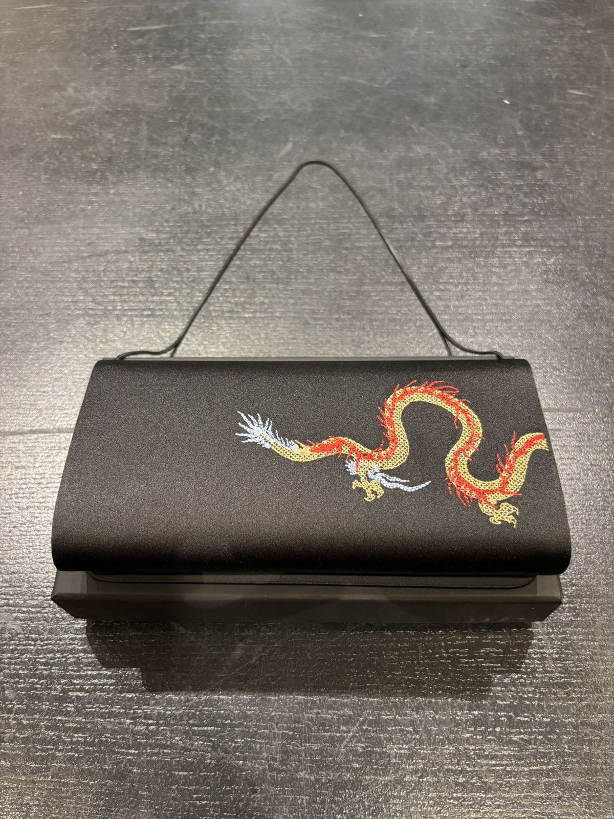 Mac X Angel Chen Dragon Clutch Purse in Black, Women's