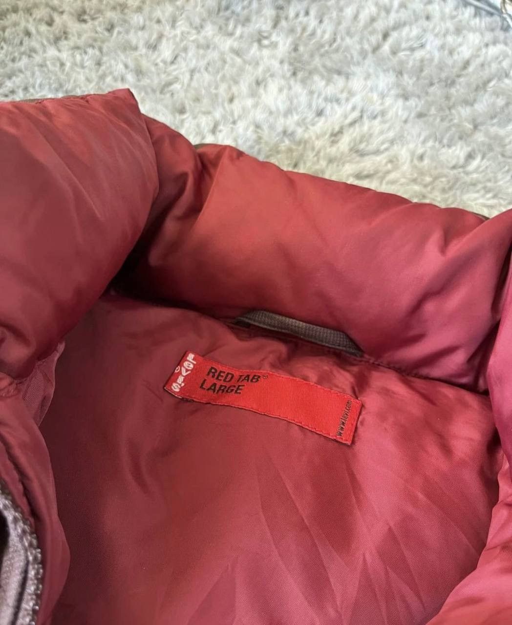 Levi's 00s Levis Red TAB Vintage Down Puffer Retro Vest Size US L / EU 52-54 / 3 - 7 Thumbnail