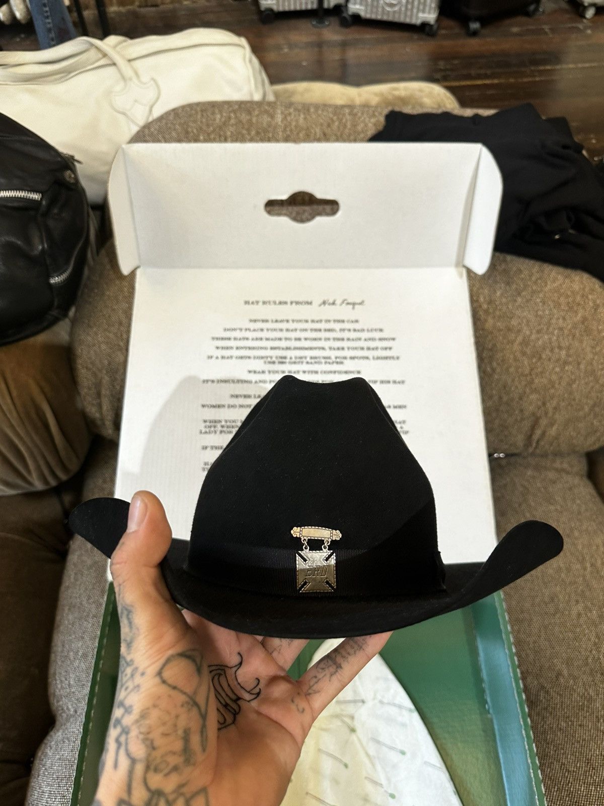 Enfants Riches Deprimes ERD COWBOY HAT * RARE * Size ONE SIZE - 14 Thumbnail