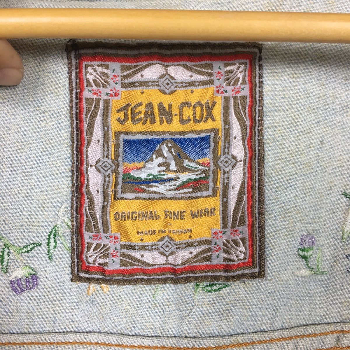 Vintage Vintage Jean Cox Embroidery Denim Jacket Size L / US 10 / IT 46 - 9 Thumbnail