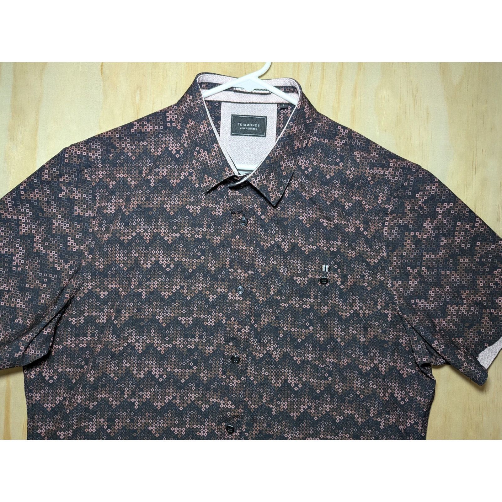 7Diamonds 7 Diamonds Men's Large Framework 4-Way Stretch Short Sleeve Size US L / EU 52-54 / 3 - 4 Thumbnail