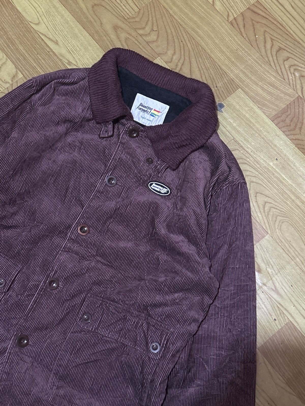 Benetton Vintage benetton formula 1 coorduroy jacket Size US L / EU 52-54 / 3 - 2 Thumbnail