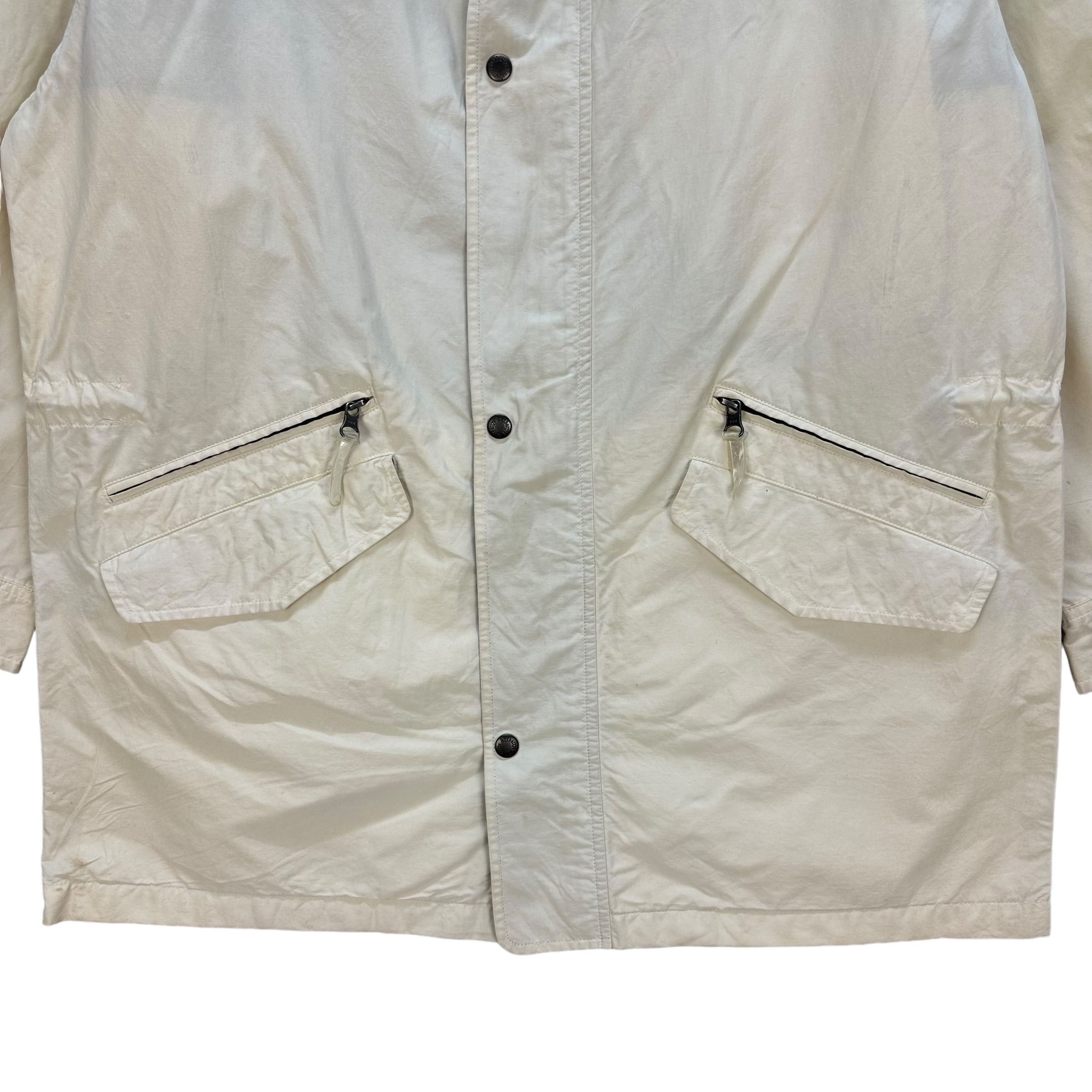 Burberry Vintage 90s Burberrys of London White Light Jacket #A31-0696 Size US L / EU 52-54 / 3 - 4 Thumbnail