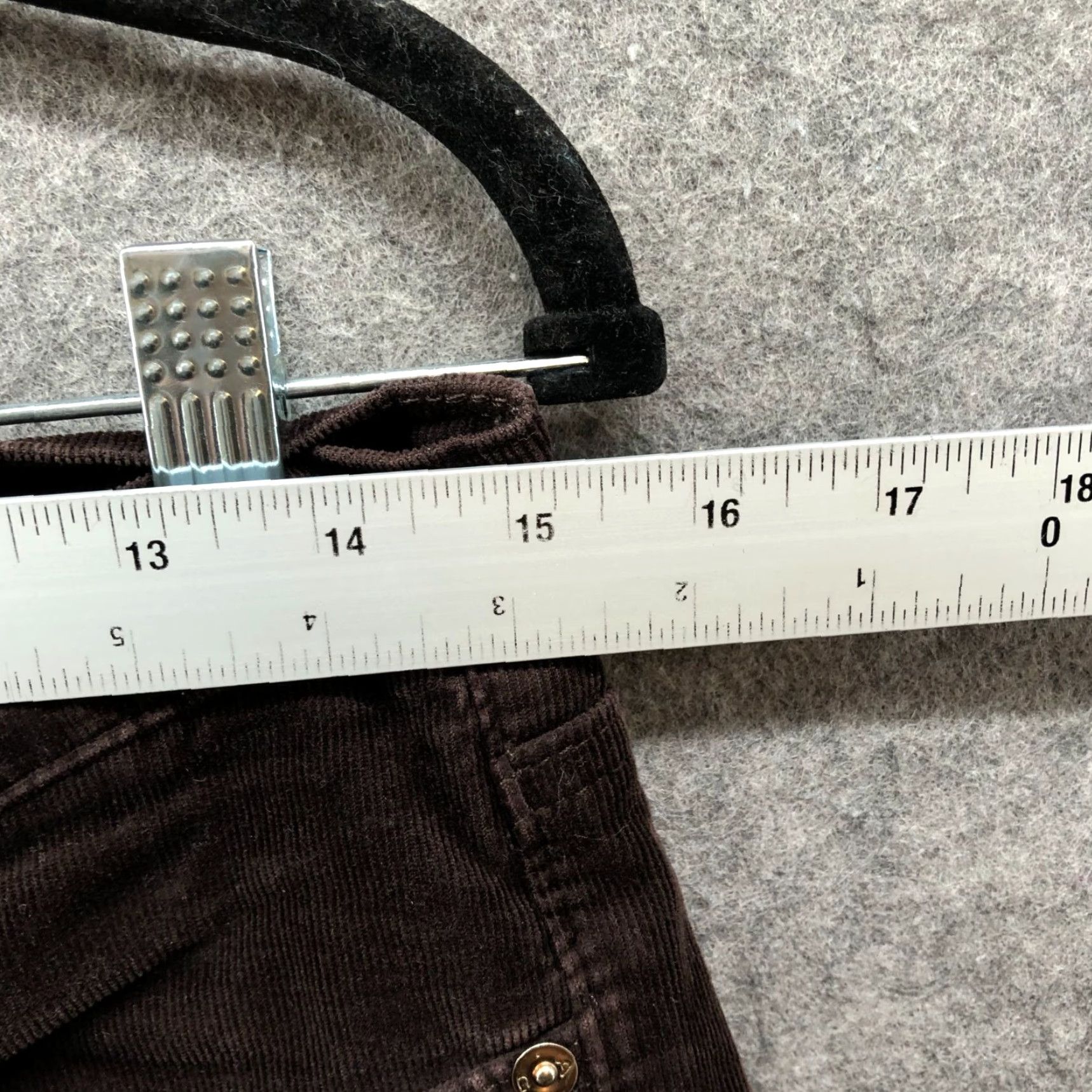 Vintage VINTAGE AG Adriano Goldschmied The Stilt Cigarette Leg Corduroy Pants Womens 28R Brown Size 28" / US 6 / IT 42 - 6 Thumbnail