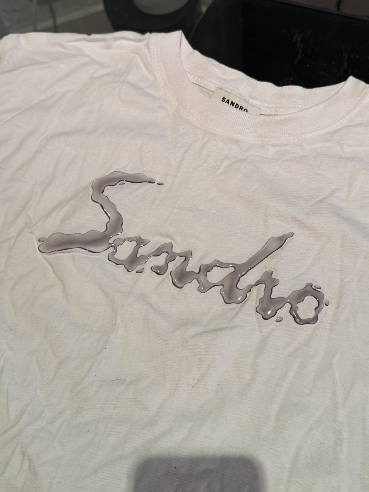Sandro Sandro Liquid Metal logo shirt Size US S / EU 44-46 / 1 - 4 Thumbnail