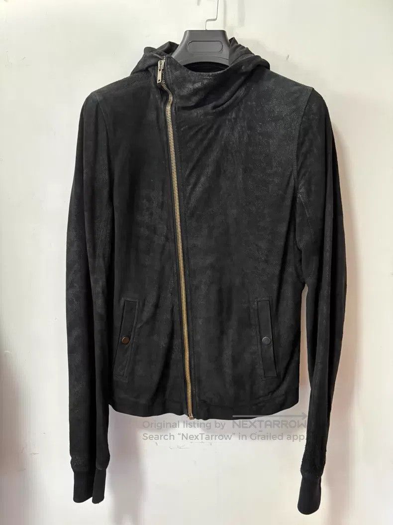 Rick Owens Rick Owens Erosion-made old sheepskin diagonal zip jacket Size US M / EU 48-50 / 2 - 1 Thumbnail