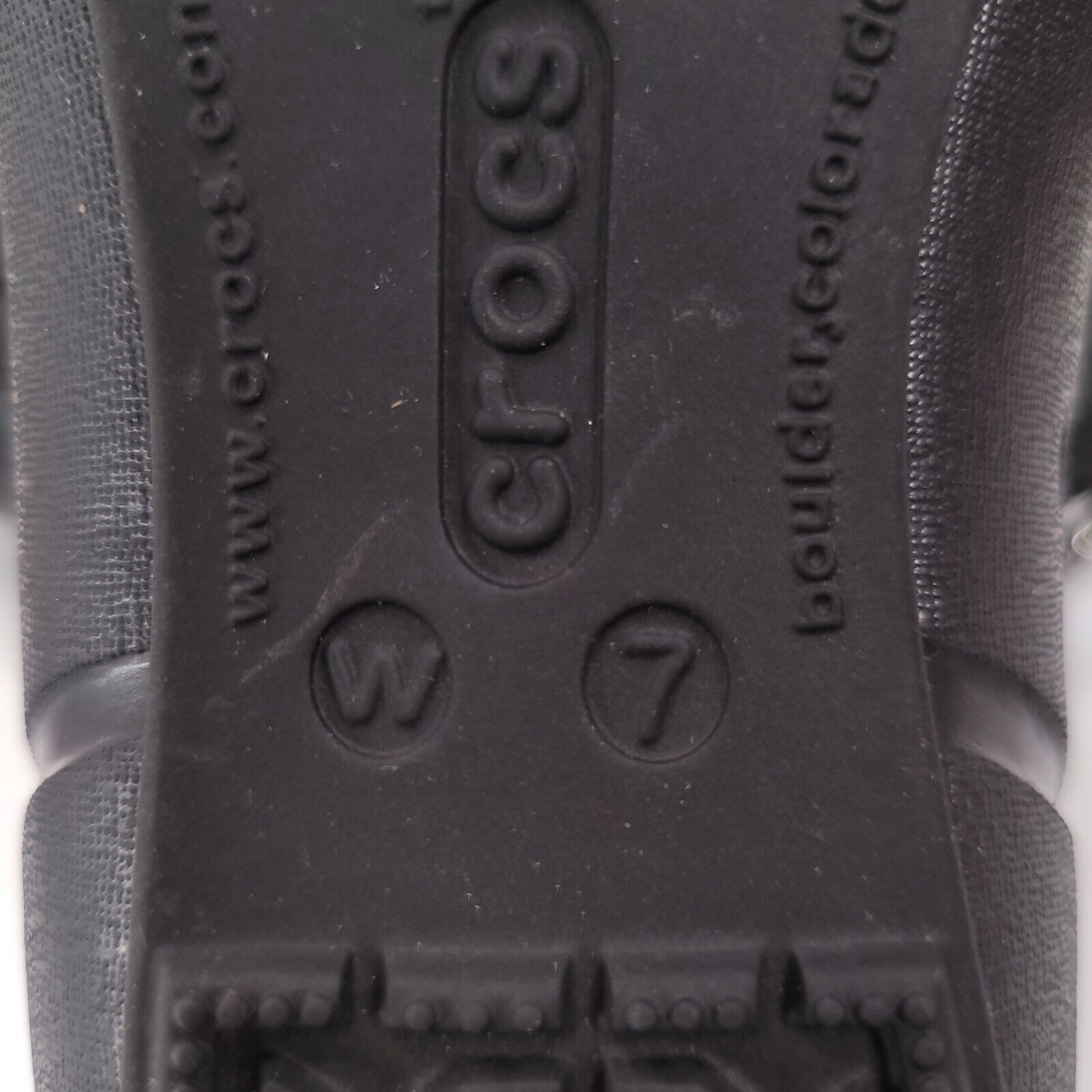Crocs Crocs Slip Ballet Flat Womens Size 7 Black Rubber Round Toe Size US 7 / IT 37 - 9 Thumbnail