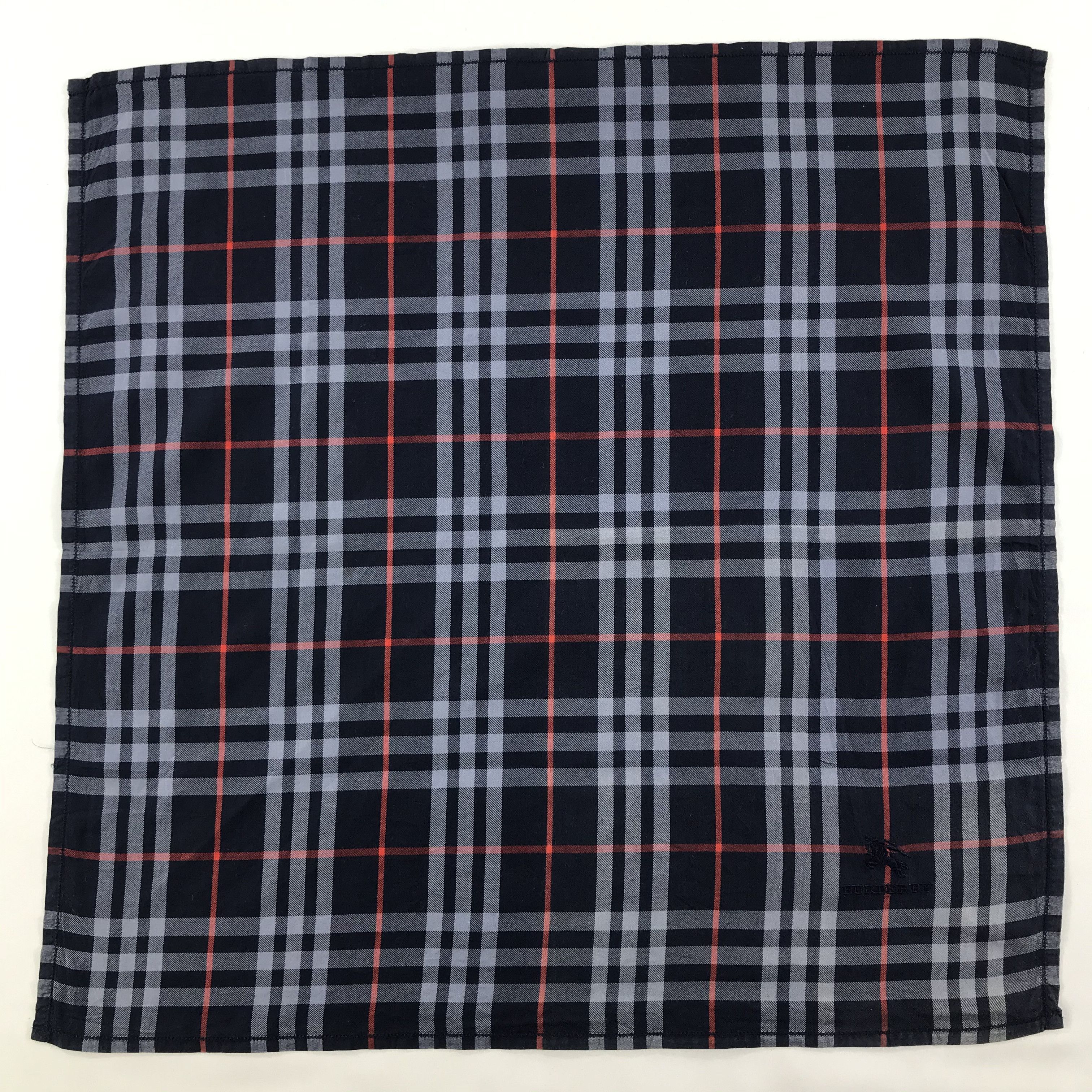Burberry × Vintage Burberry Bandana / Handkerchief / Neckerchief - S1309 Size ONE SIZE - 1 Thumbnail