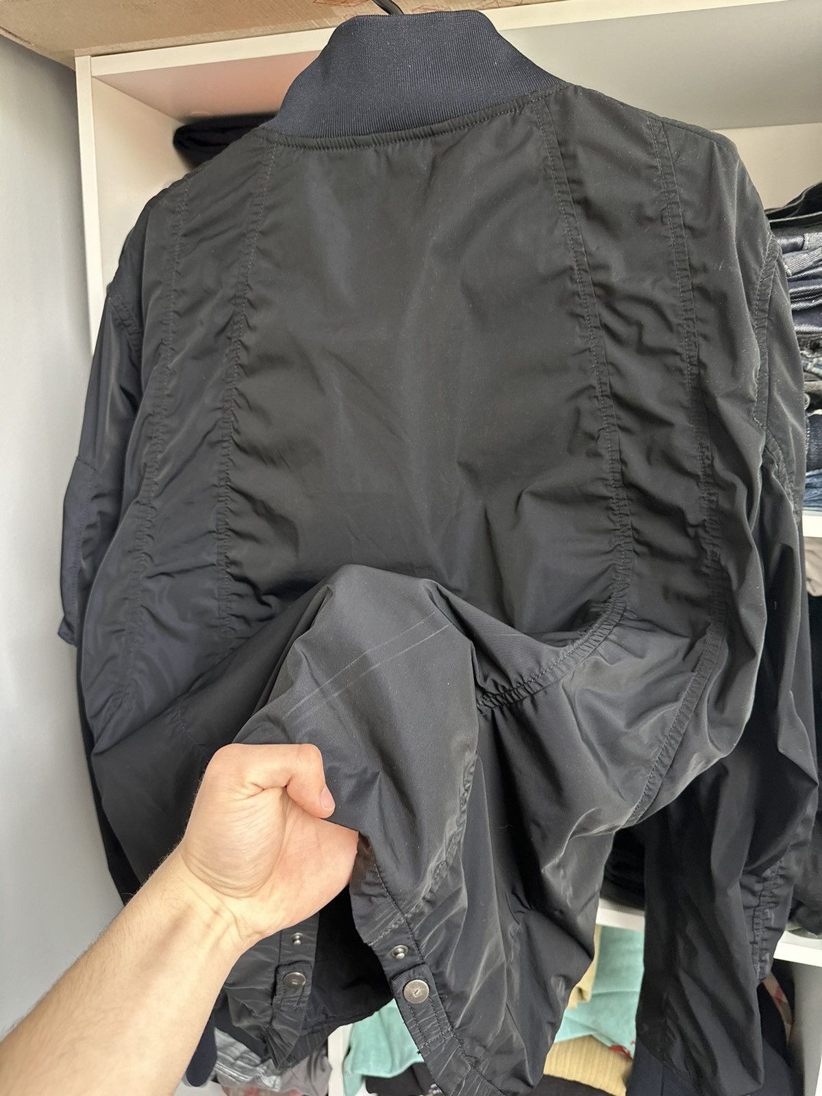 Armani 🔥VINTAGE ARMANI JEANS NYLON BOMBER JACKET🔥 Size US L / EU 52-54 / 3 - 13 Thumbnail