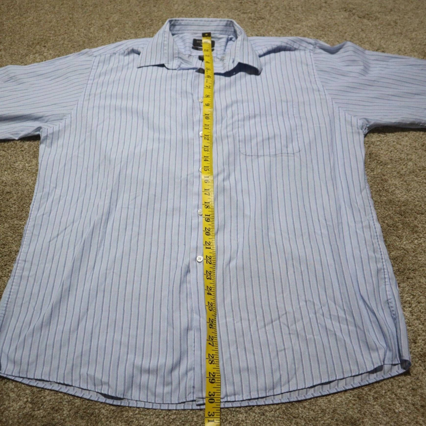 Dockers Dockers Button Up Short Sleeve Shirt Blue Striped Plaid Casual Mens Large Size US L / EU 52-54 / 3 - 6 Thumbnail