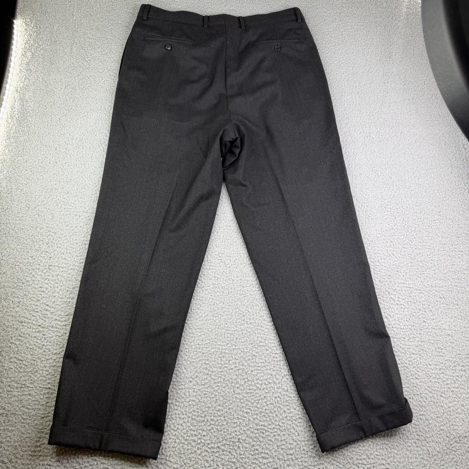 Other Vitale Barberis Canonico Gray Wool Dress Pants Men's 36x31 Size US 36 / EU 52 - 9 Thumbnail