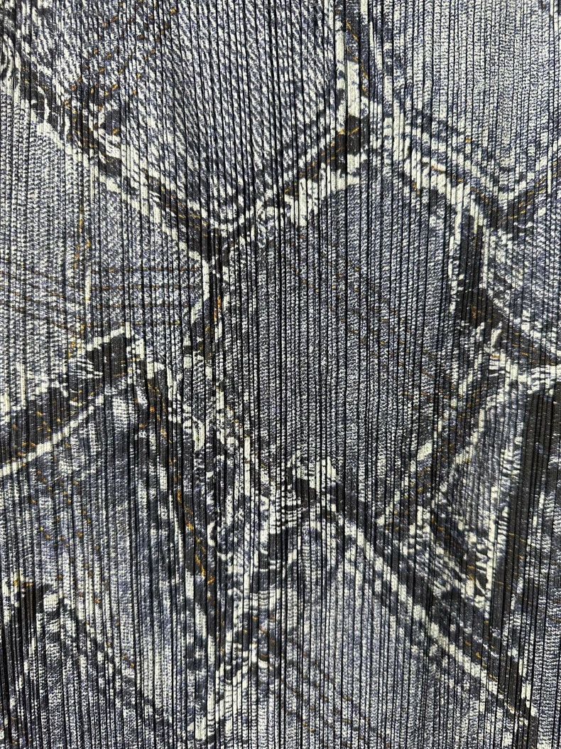 Issey Miyake Issey Miyake size:1 Blue denim pleated skirt Size 42" / US 20 - 2 Thumbnail