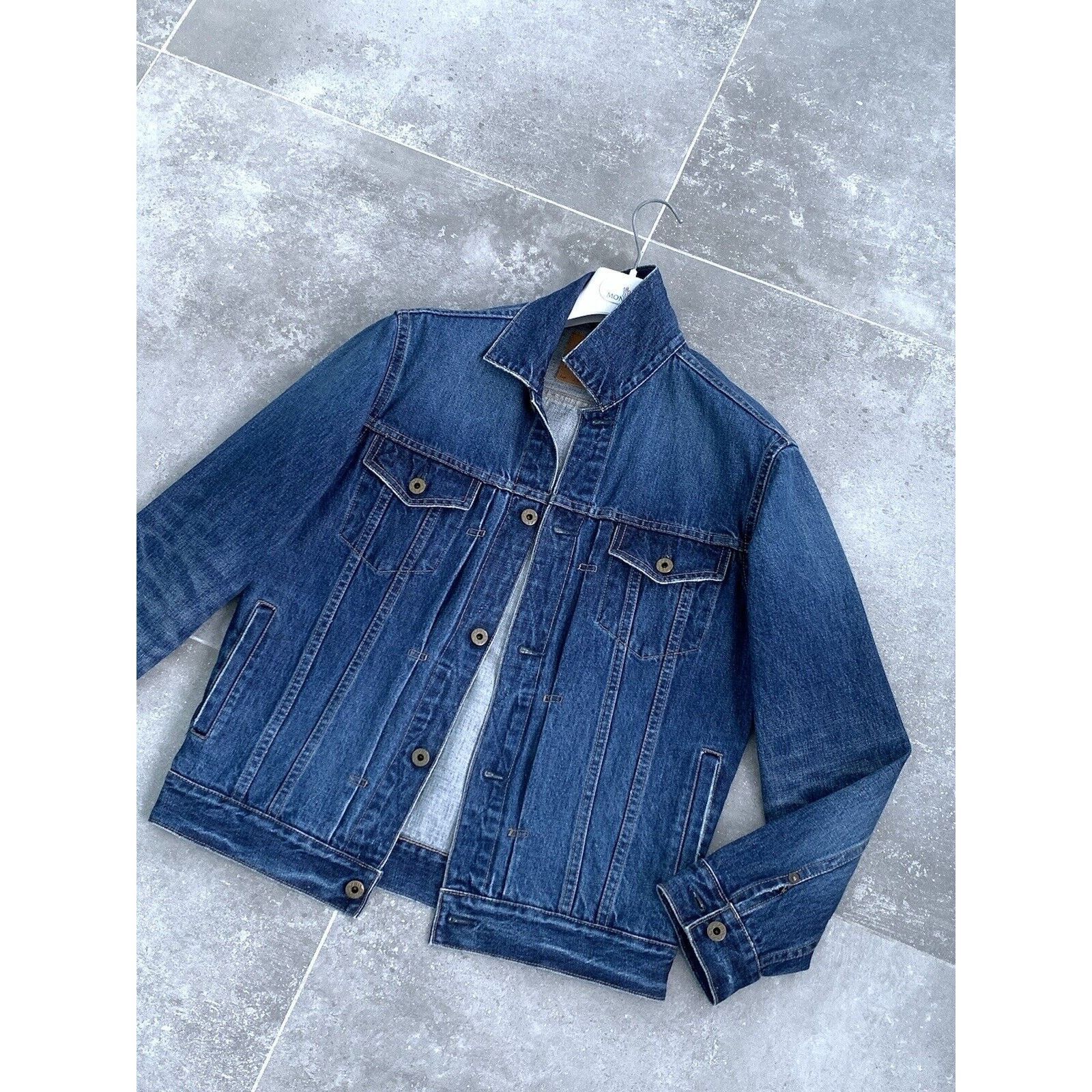 Japan Blue × Japanese Brand Men's JAPAN BLUE JEANS Denim Trucker Jacket Bomber Coat S-M Size US M / EU 48-50 / 2 - 10 Thumbnail