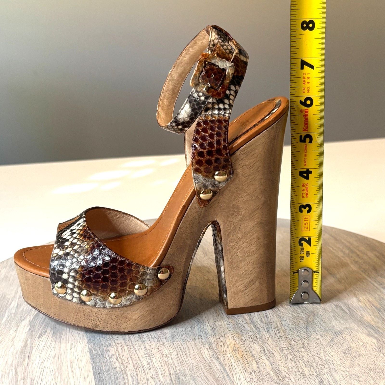 Alexandre Birman Alexandre Birman Exotic Print Open Toe Sandals US Size 9 Size US 9 / IT 39 - 6 Thumbnail