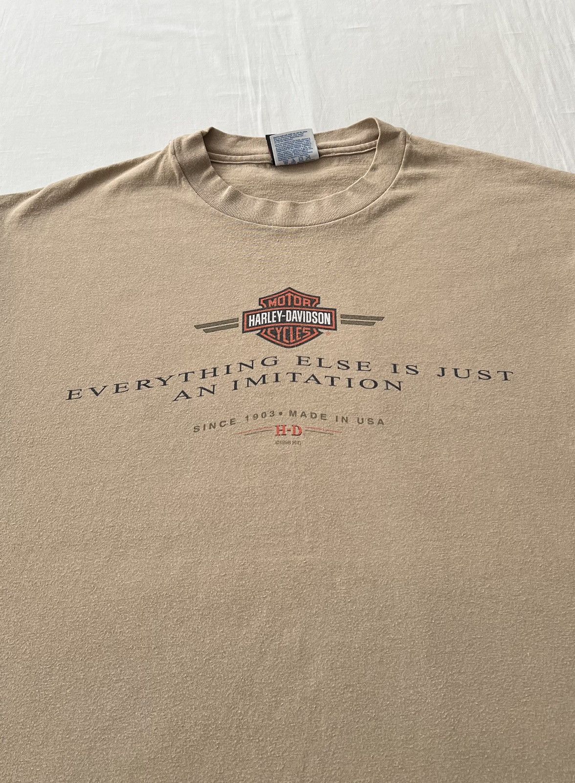 Harley Davidson Vintage 1998 Harley Davidson Downtown Seattle WA T-shirt Size US L / EU 52-54 / 3 - 4 Thumbnail