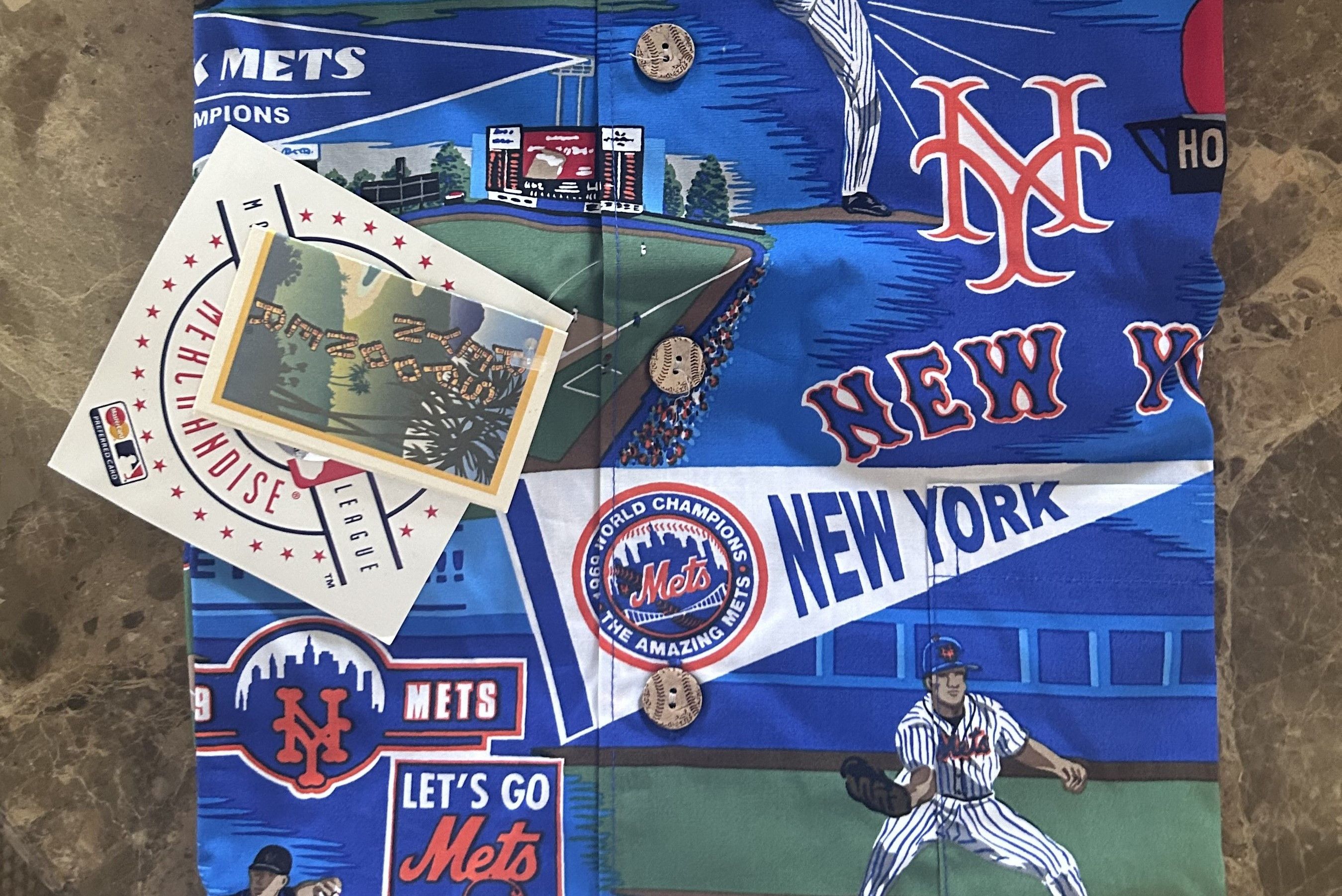 Reyn Spooner Reyn Spooner NY Mets 1969 1986 World Series Shirt M NWT Size US M / EU 48-50 / 2 - 4 Thumbnail