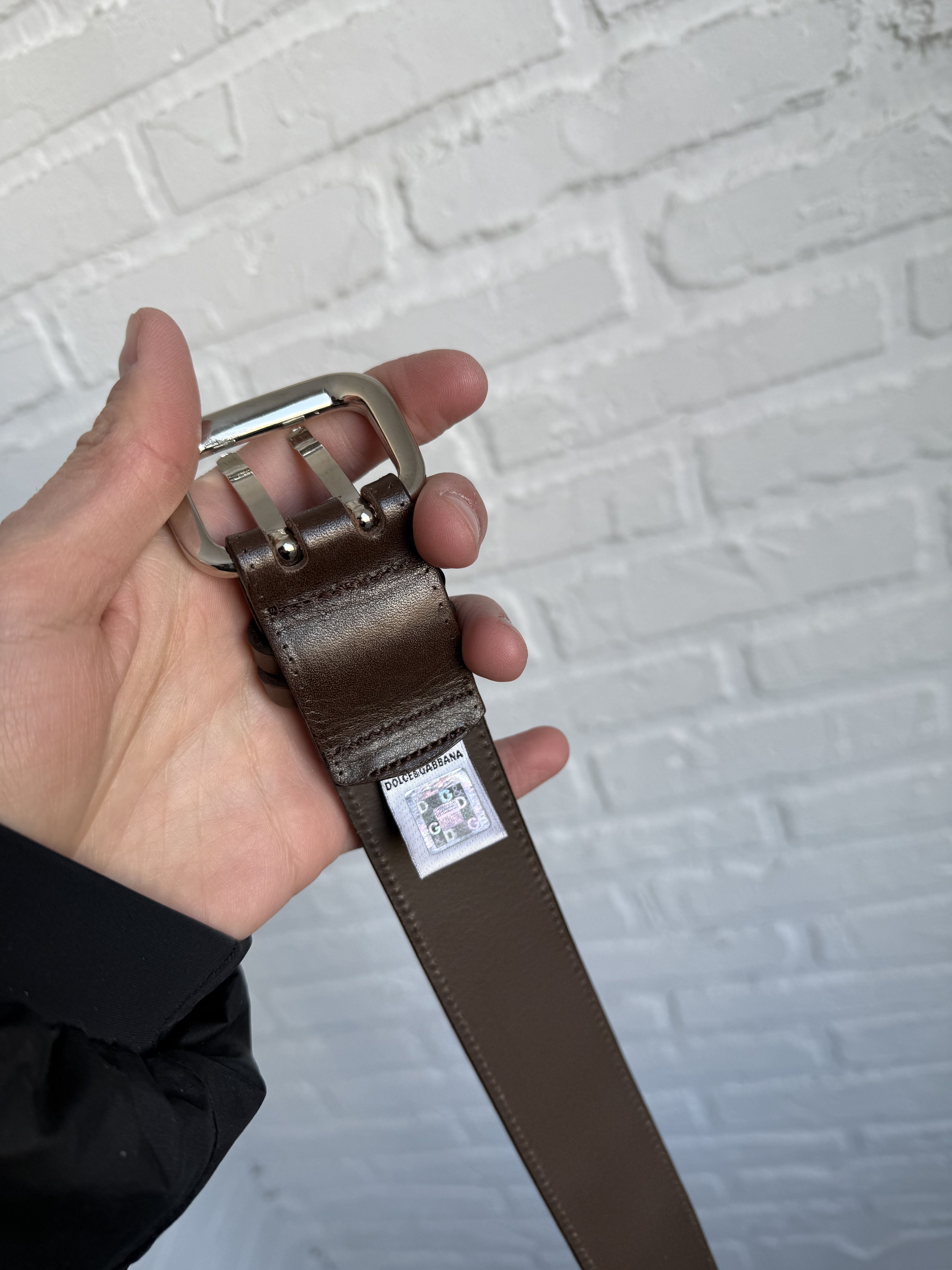 Dolce & Gabbana RARE avantgarde Dolce & Gabbana DG logo leather belt Size 34 - 5 Thumbnail
