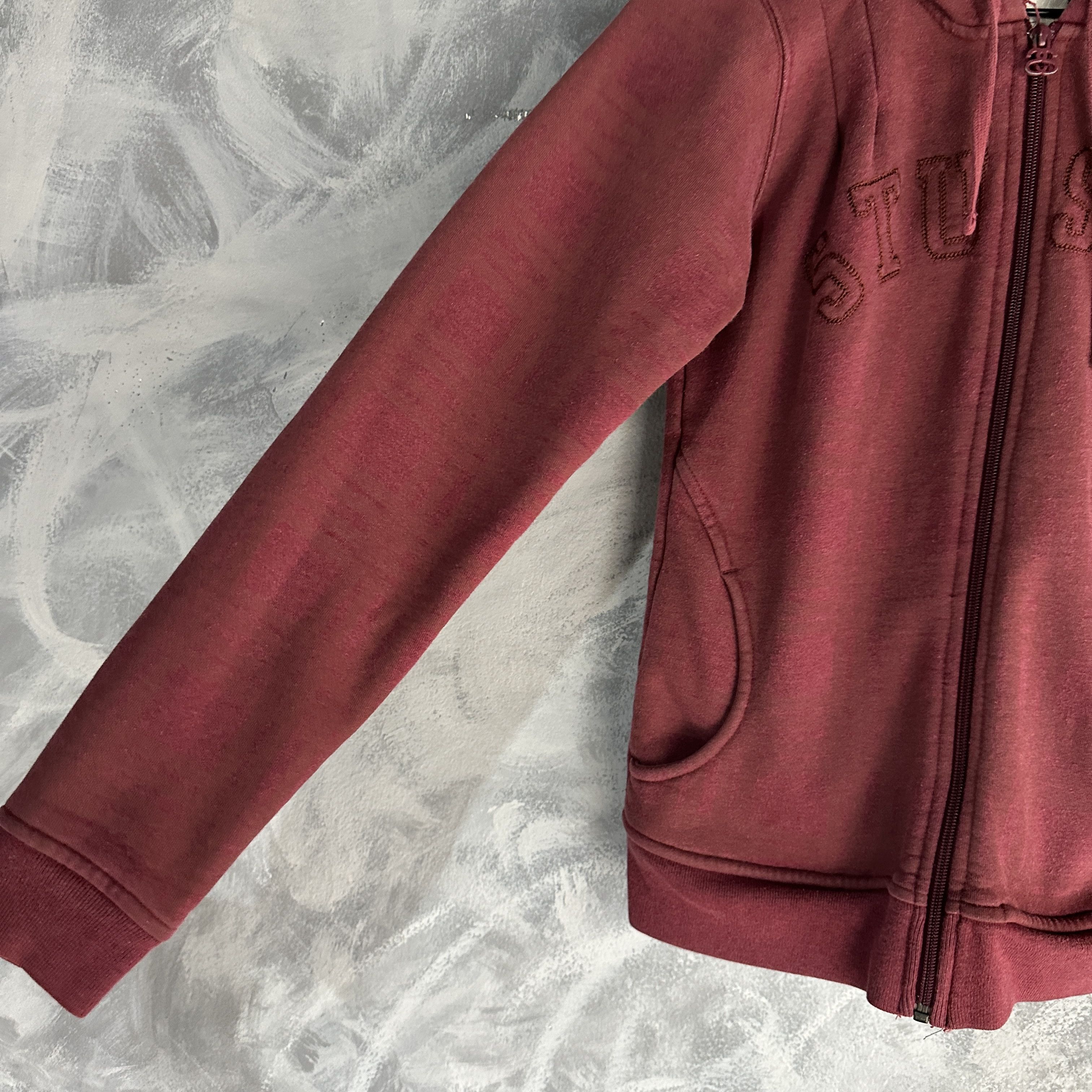 Stussy Vintage Stussy Zip-Up Hoodie Women's Small Red Y2K Size S / US 4 / IT 40 - 4 Thumbnail