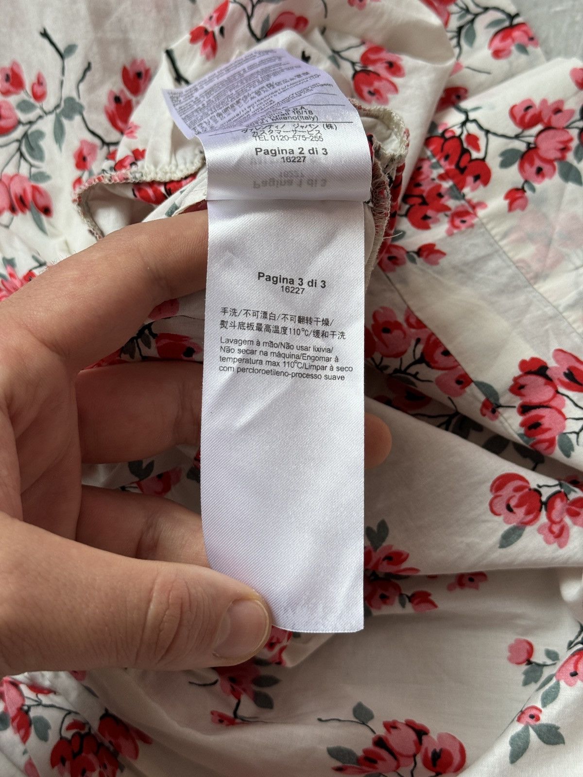 RED Valentino RED Valentino Cotton Floral Dress Cherry Blossoms Print Size S / US 4 / IT 40 - 20 Thumbnail
