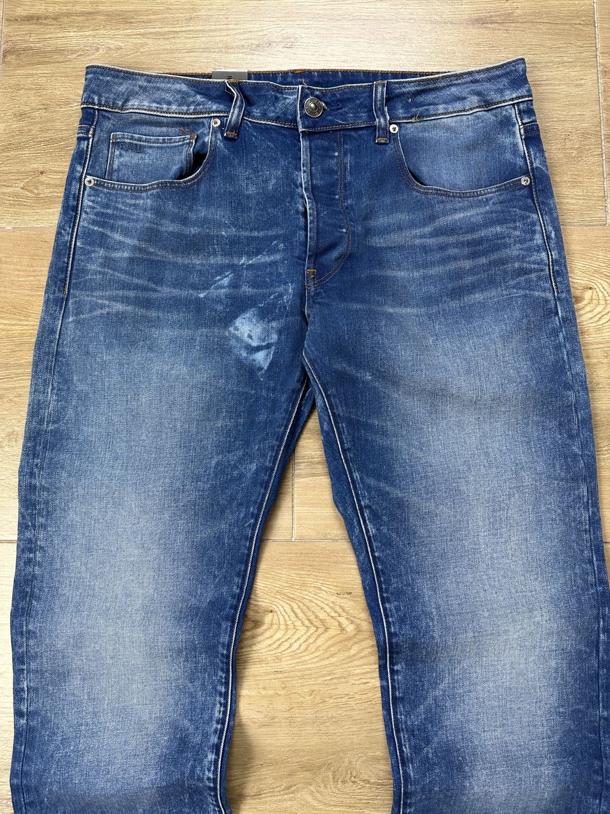 G-Star NEW🏷️ G-Star Raw 3301 Slim Denim Jeans Size US 32 / EU 48 - 2 Thumbnail