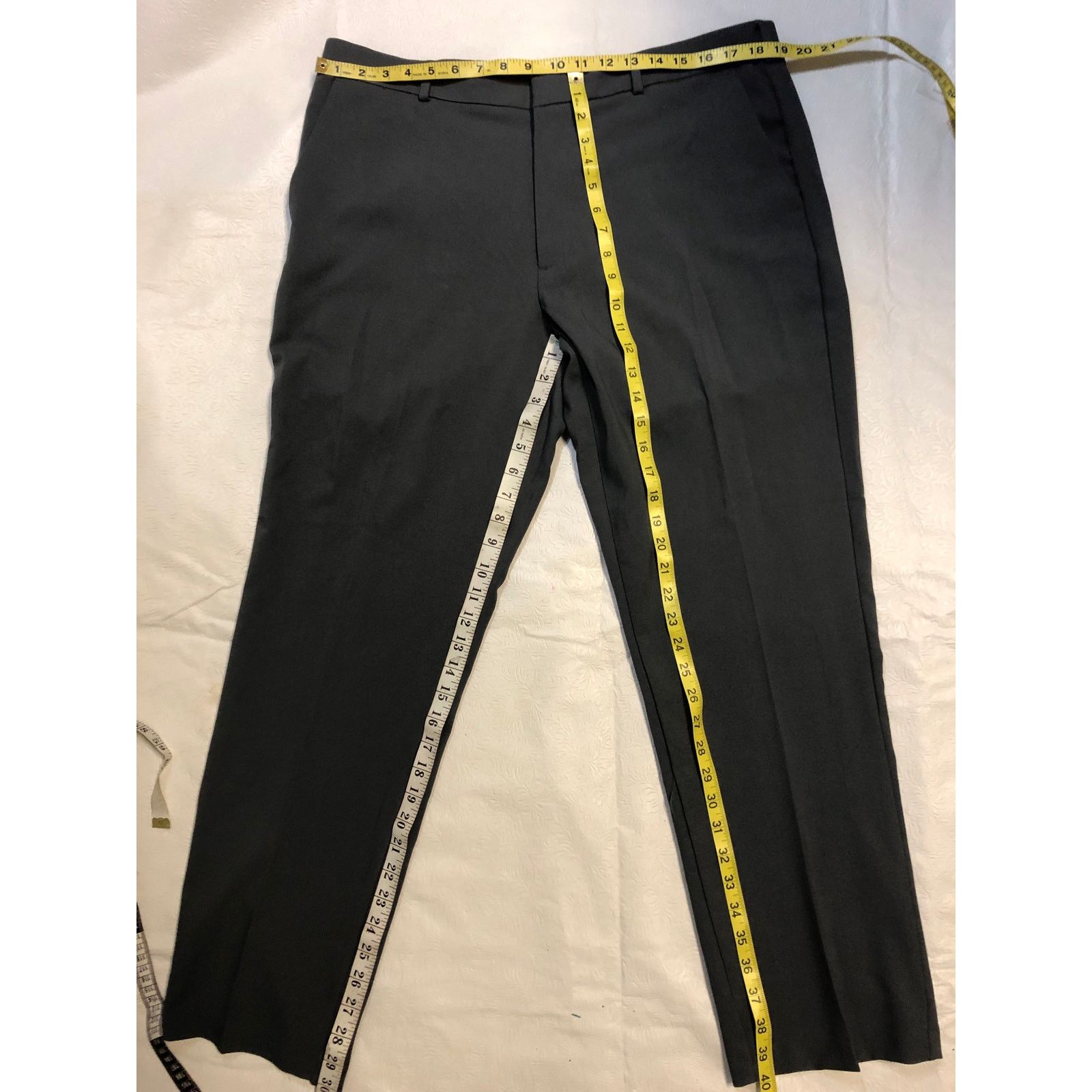 Van Heusen Mens Gray Van Heusen dress pants Size US 38 / EU 54 - 4 Thumbnail