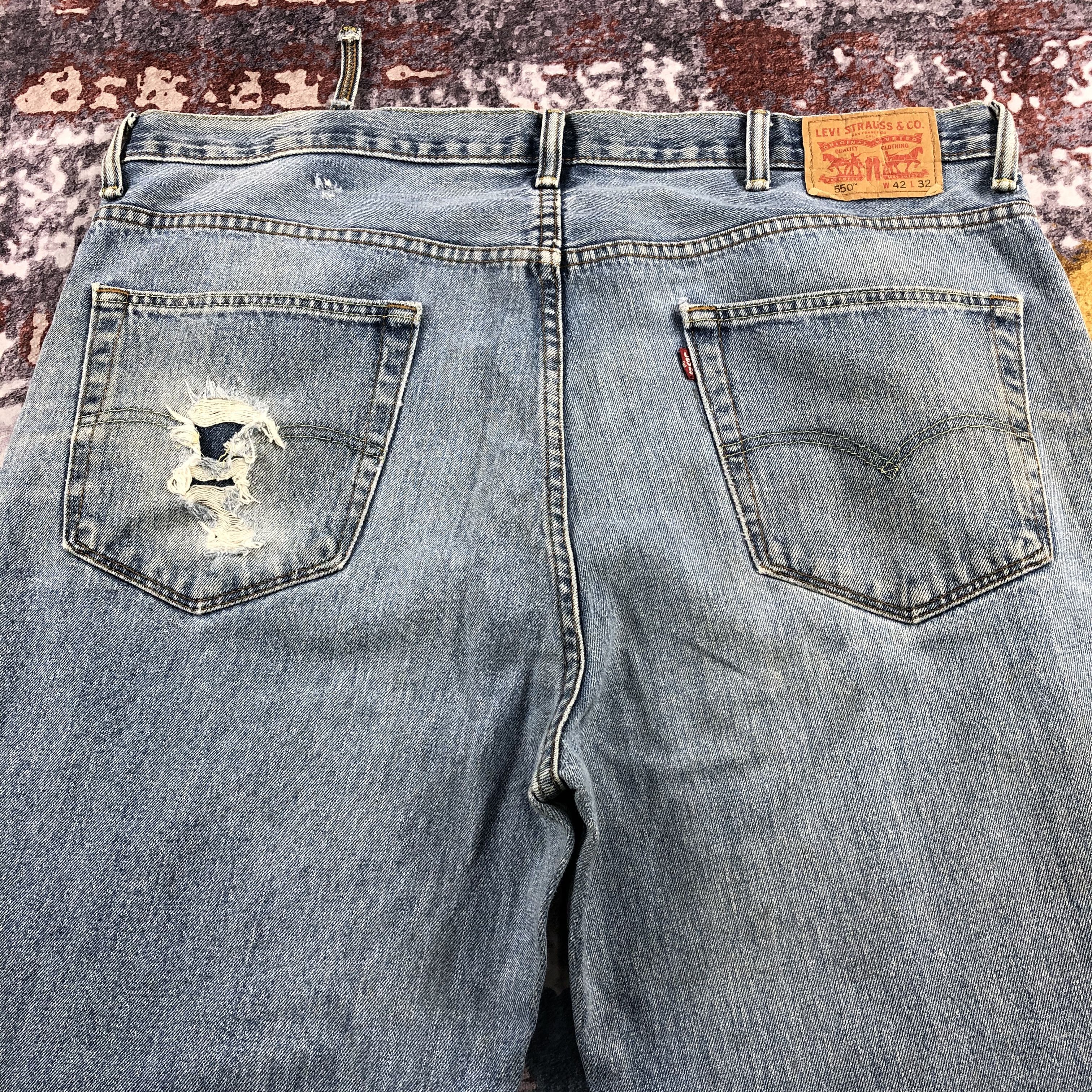 Levi's × Vintage Vintage Levis 550 Earth Tone Jeans-JM2125 Size US 43 - 5 Thumbnail