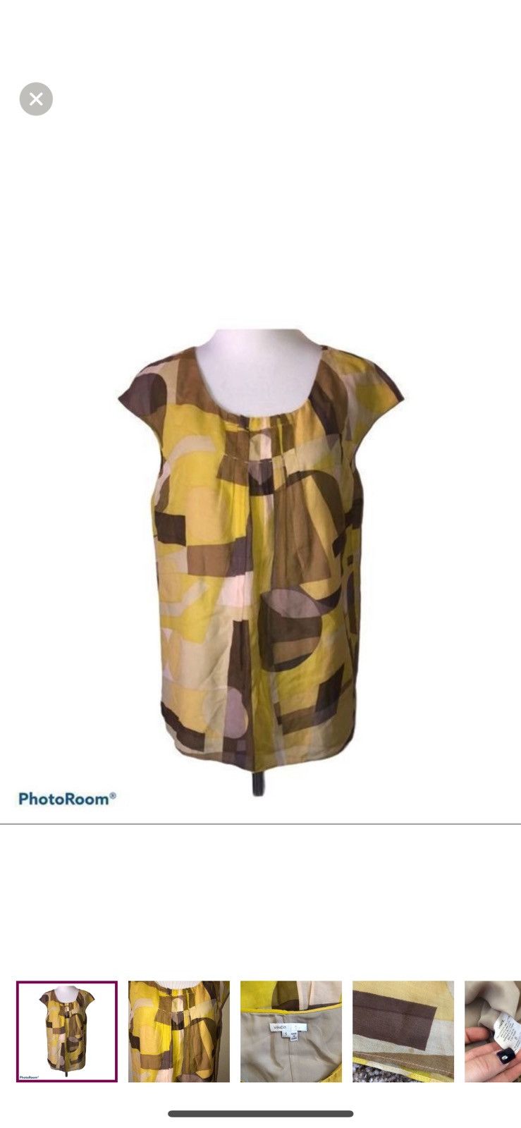 Vince Vince small short sleeved blouse Size S / US 4 / IT 40 - 1 Thumbnail