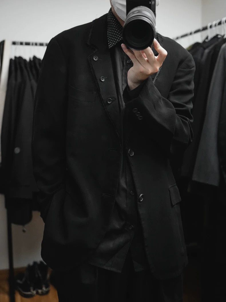 Yohji Yamamoto Yohji Yamamoto 11ss floral silk collar double suit-2505 Size US M / EU 48-50 / 2 - 5 Thumbnail