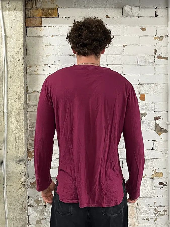 Dries Van Noten Dries Van Noten Large Bordeaux Eagle V Neck Longsleeves Size US L / EU 52-54 / 3 - 3 Thumbnail