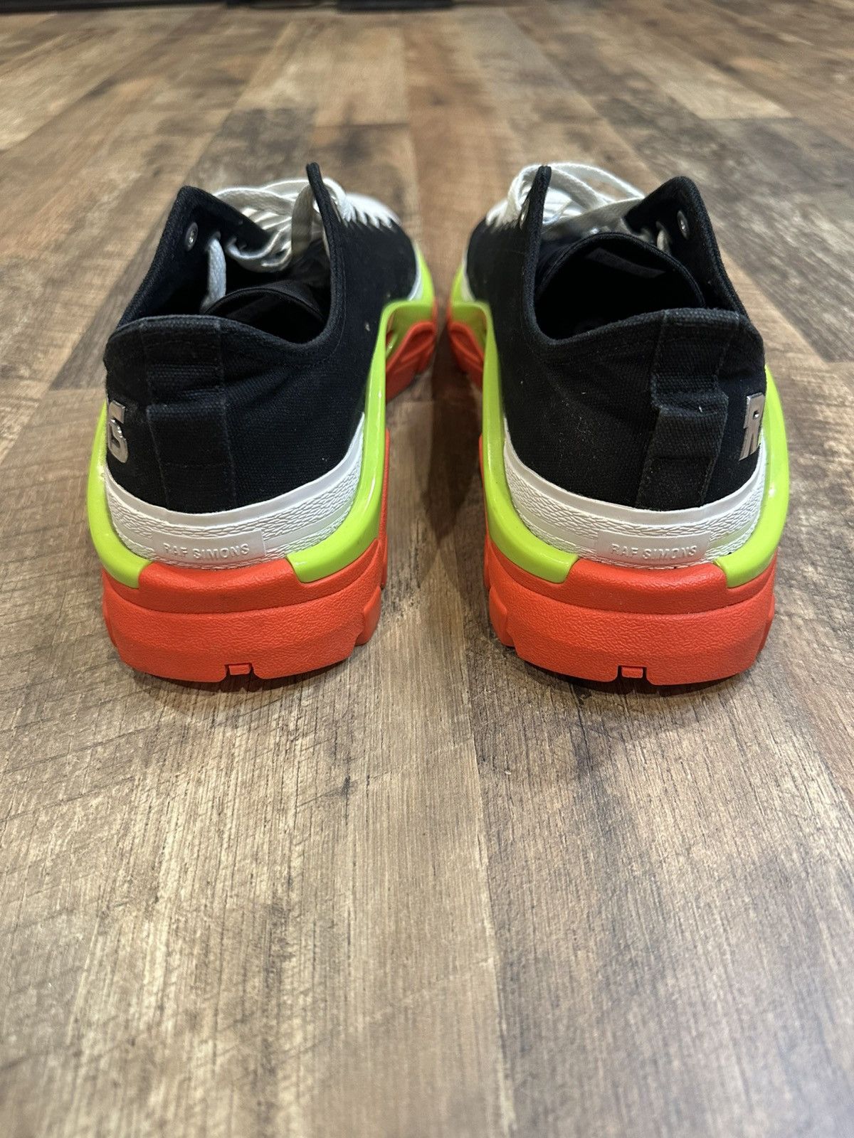 Adidas × Raf Simons Raf Simons x Adidas Detroit Runner Black Silver Slime Size US 12 / EU 45 - 4 Thumbnail
