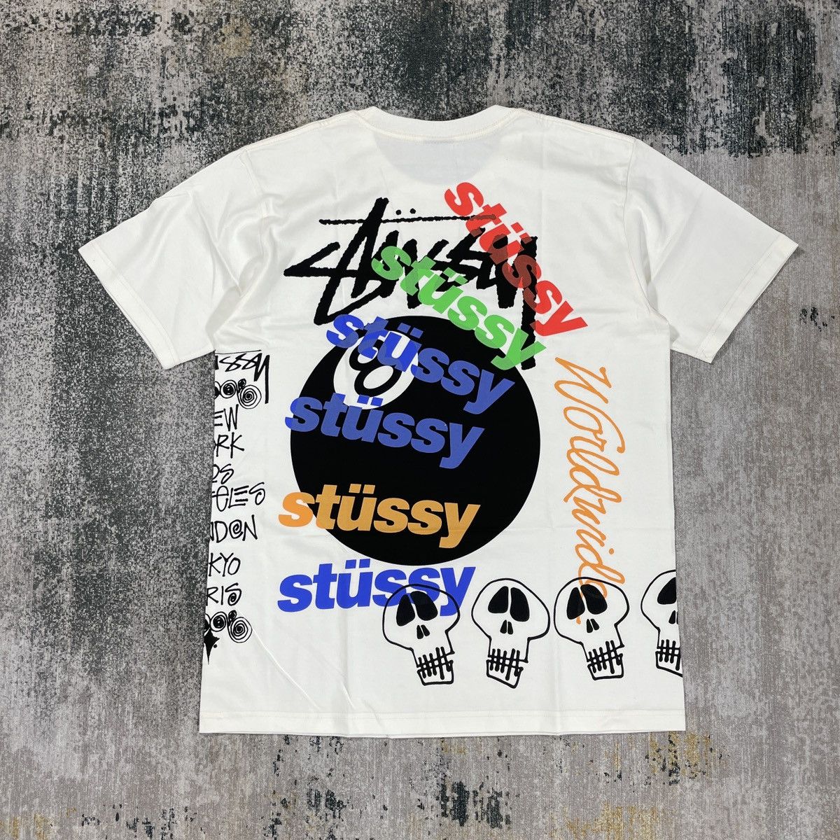 image of Hype Stussy Pig Dyed Tee Black // M, Men's (Size Medium)
