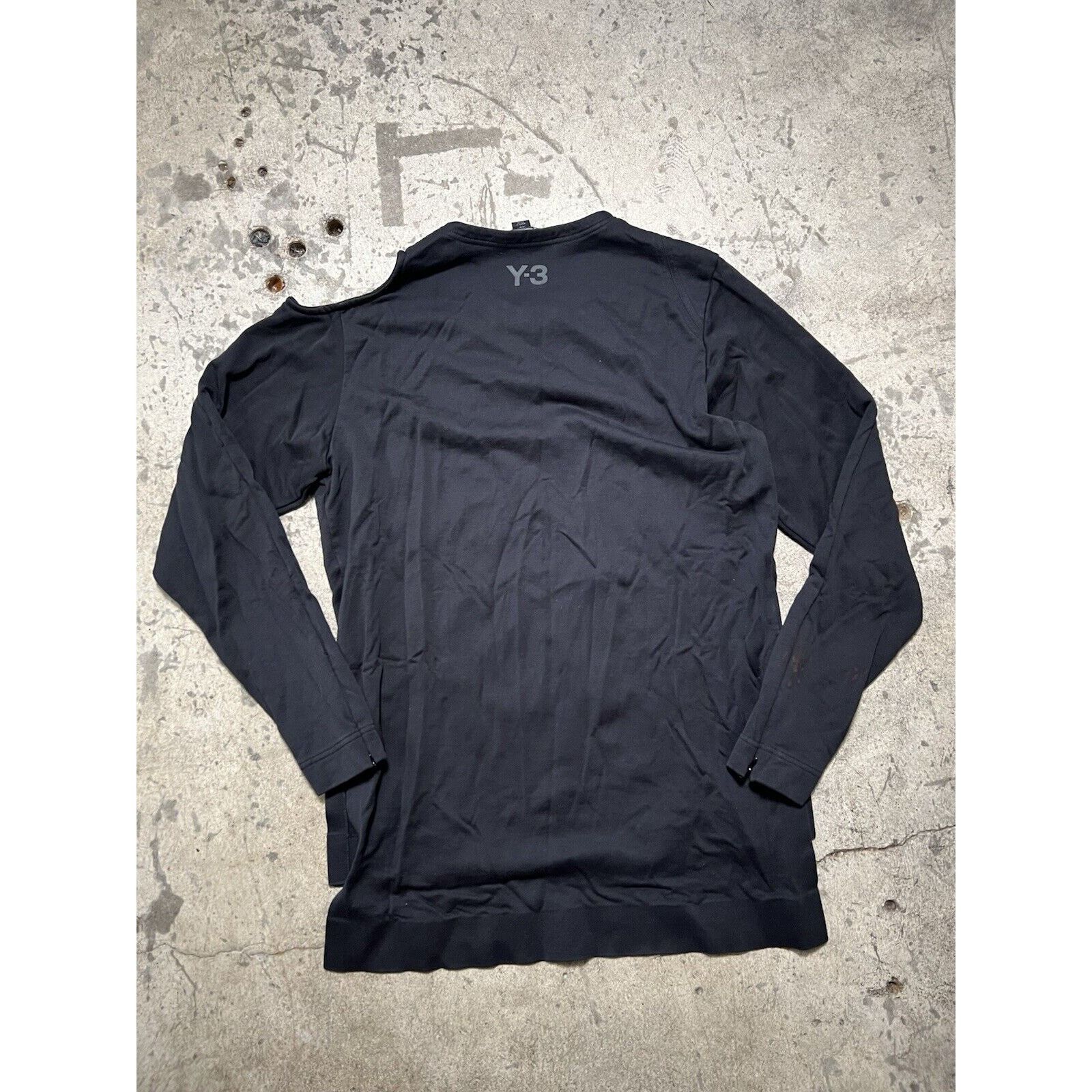 Yohji Yamamoto Y-3 Yohji Yamamoto Adidas Size M White Slit Trim Sweatshirt Size M / US 6-8 / IT 42-44 - 2 Thumbnail