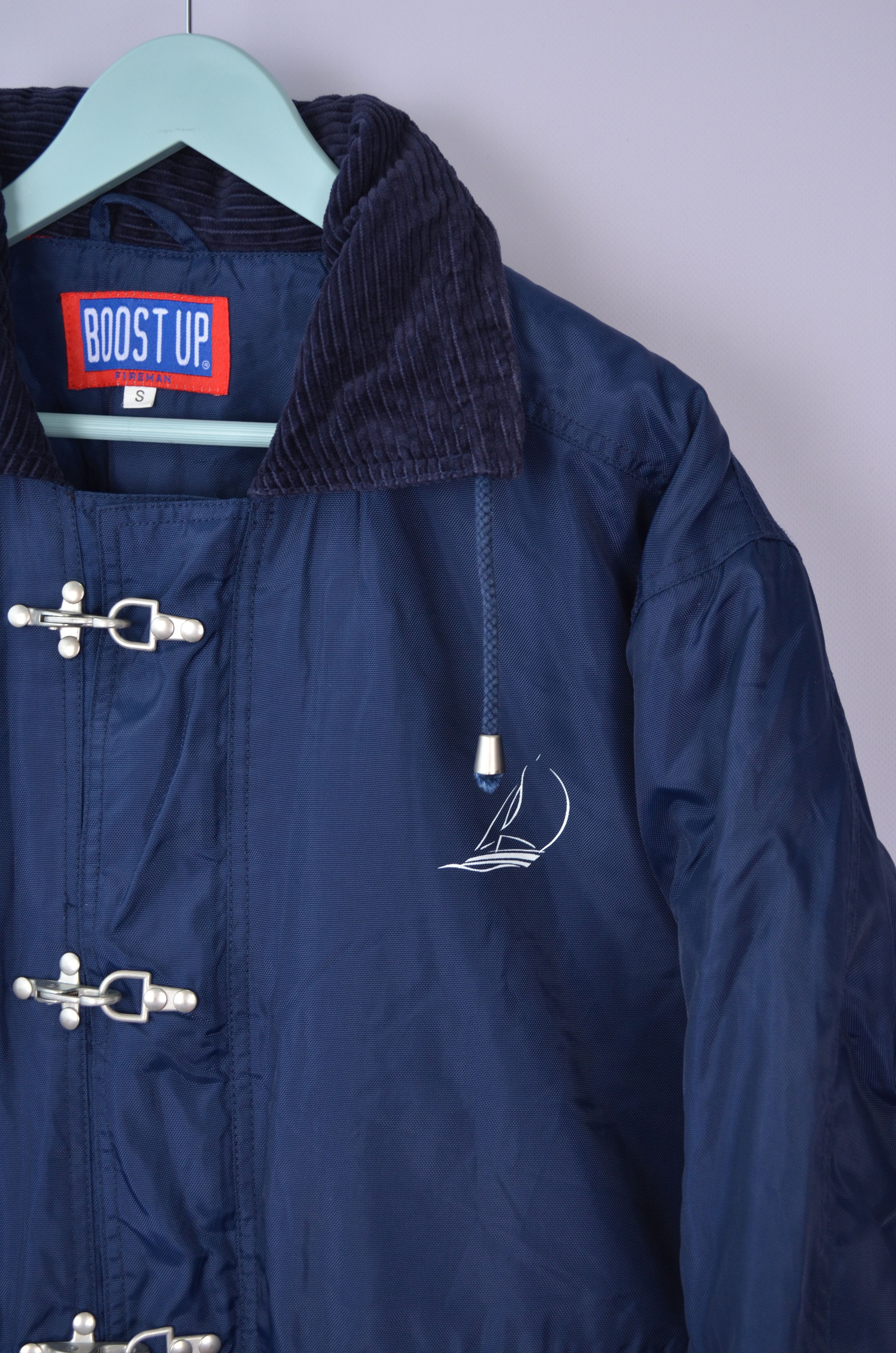 Vintage Boost Up Fireman Nylon Vintage Navy Jacket Size S 90s Size US S / EU 44-46 / 1 - 3 Thumbnail