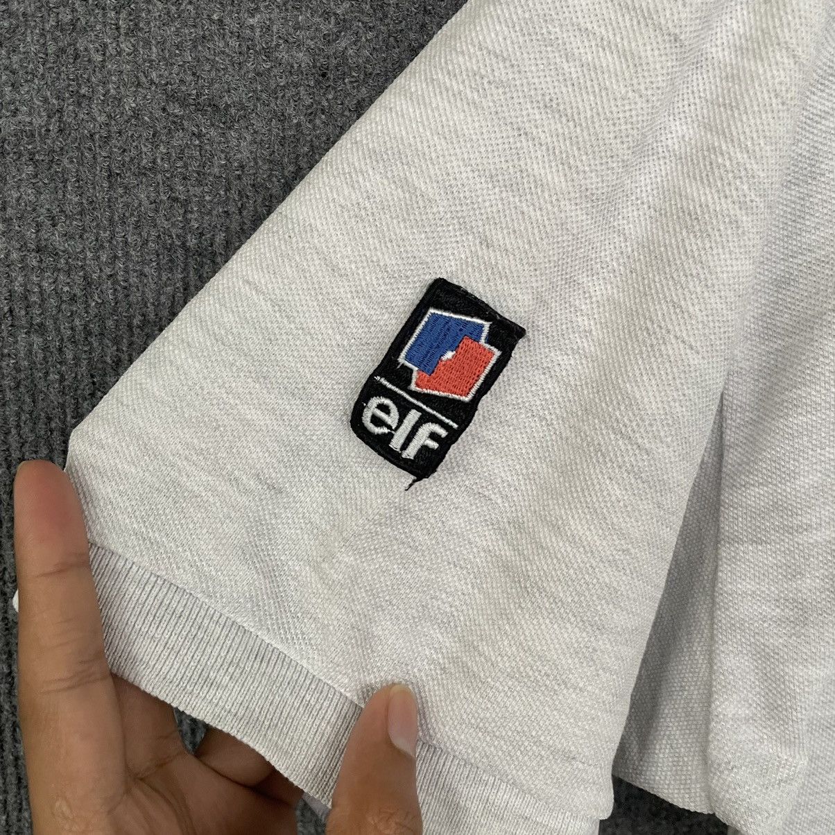 Vintage 1990s Elf Motorsport Polo T Shirt Size US L / EU 52-54 / 3 - 2 Thumbnail