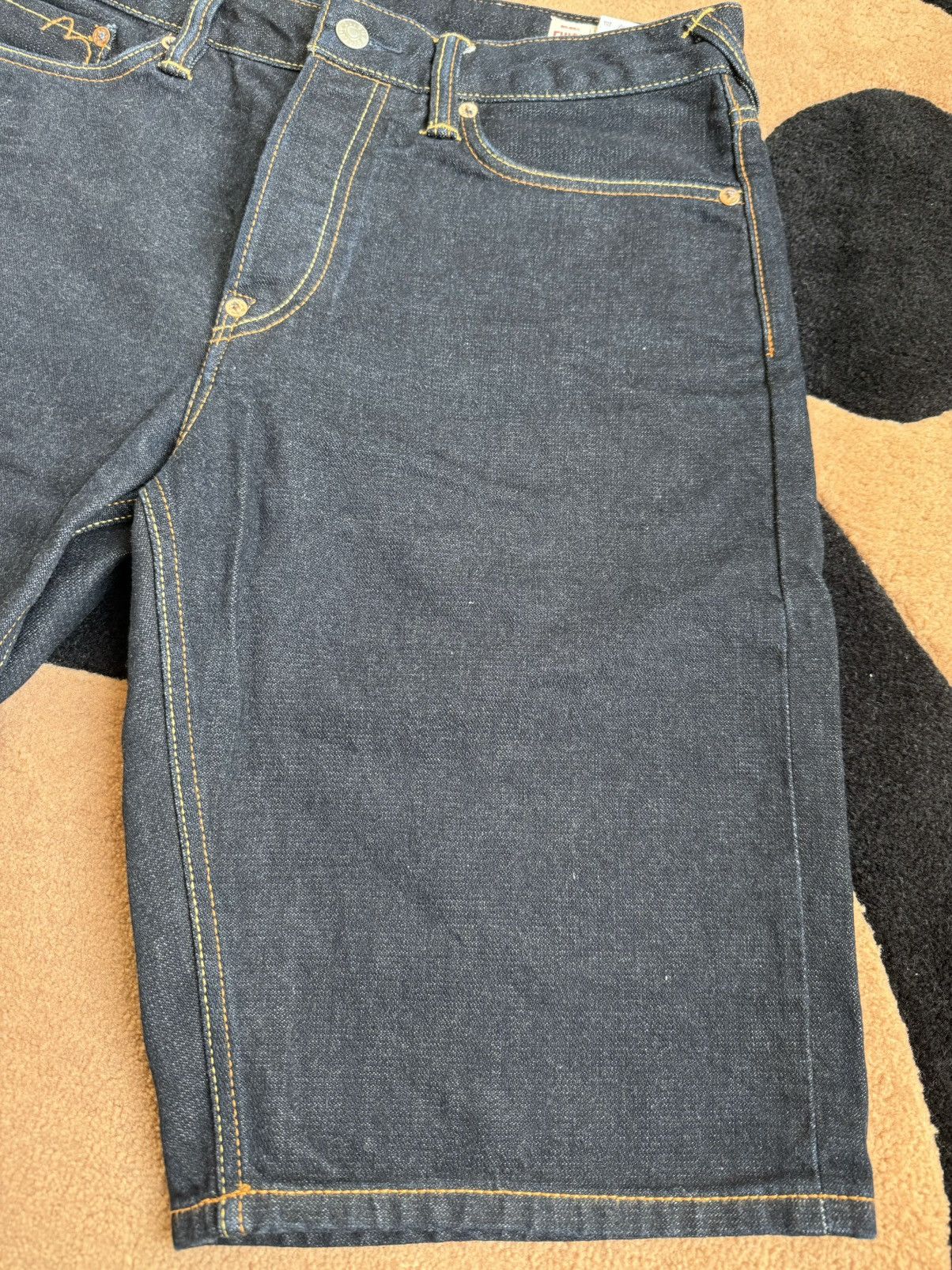 Evisu EVISU golden paint daicock denim shorts！size：32 Size US 32 / EU 48 - 8 Thumbnail