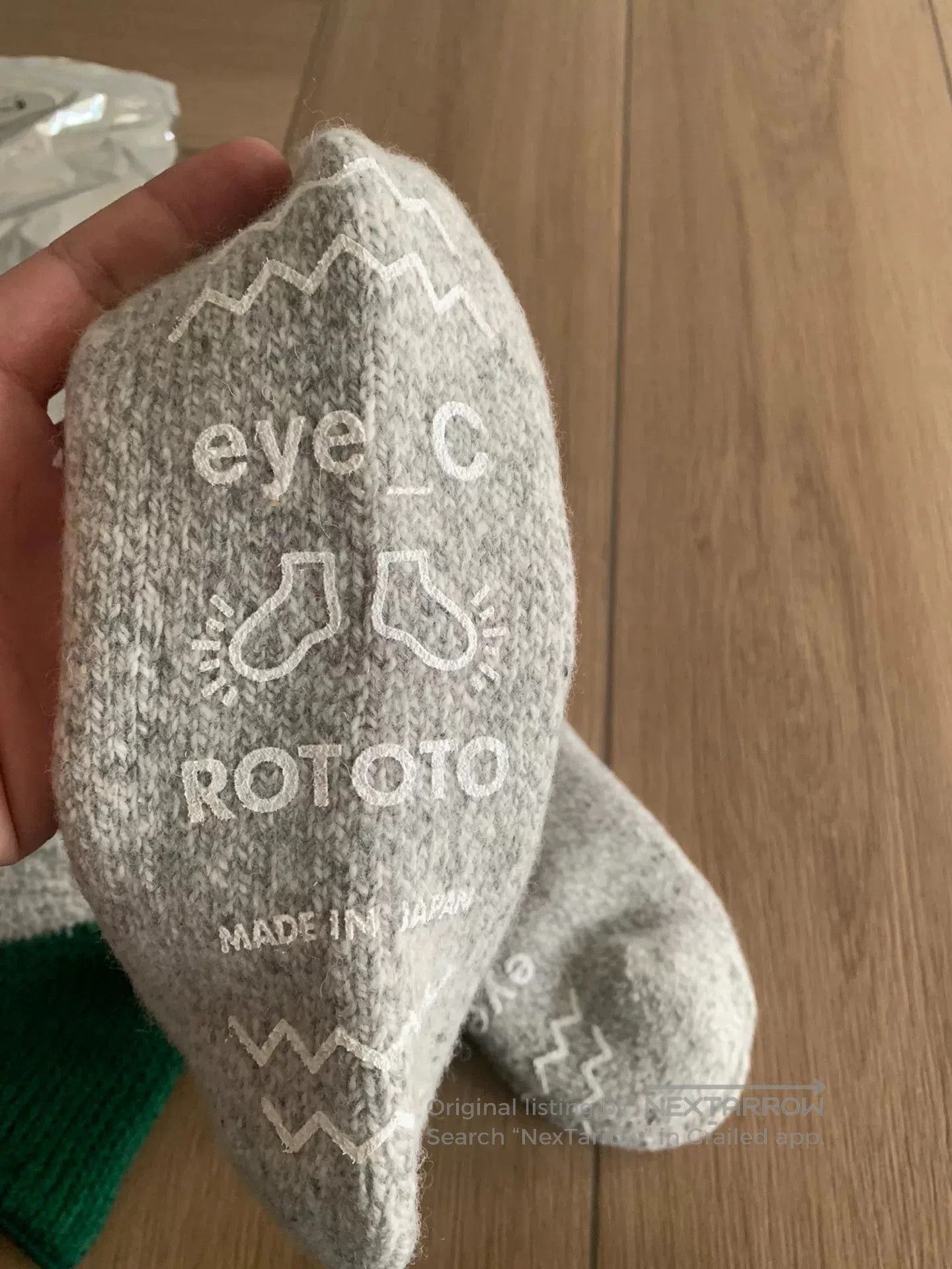 Japanese Brand eye_C x ROTOTO Triple Pack Socks. Size ONE SIZE - 5 Thumbnail